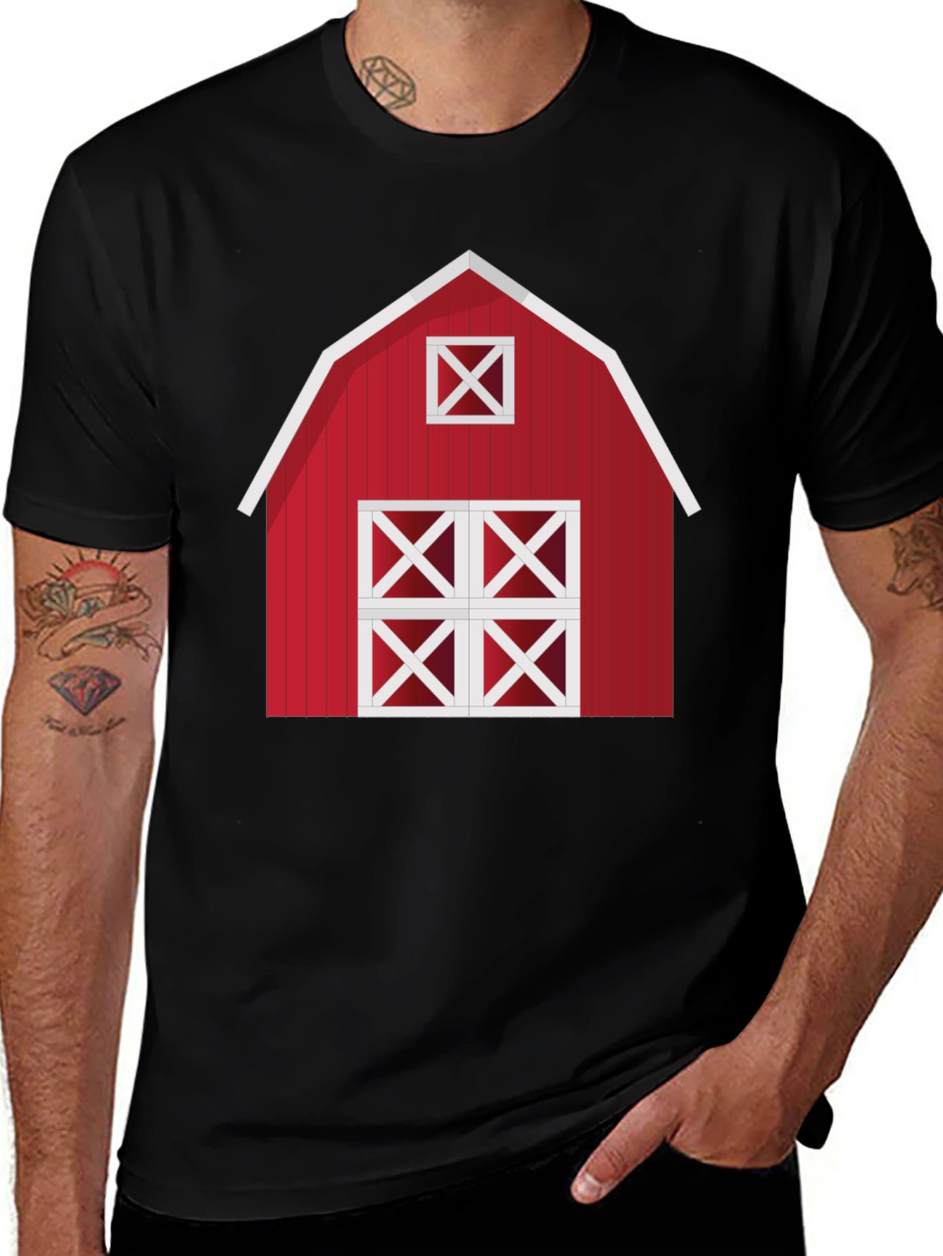 Red Barn Graphic Tee - Farmhouse Style Shirt