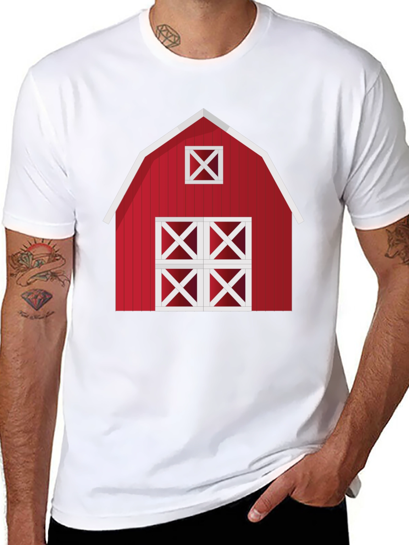 Red Barn Graphic Tee - Farmhouse Style Shirt