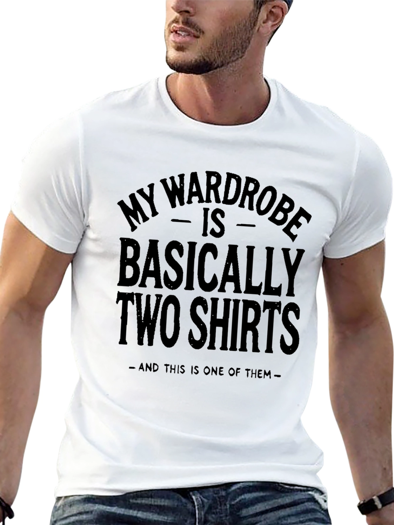 Funny Wardrobe T-Shirt: Two Shirts Graphic Tee