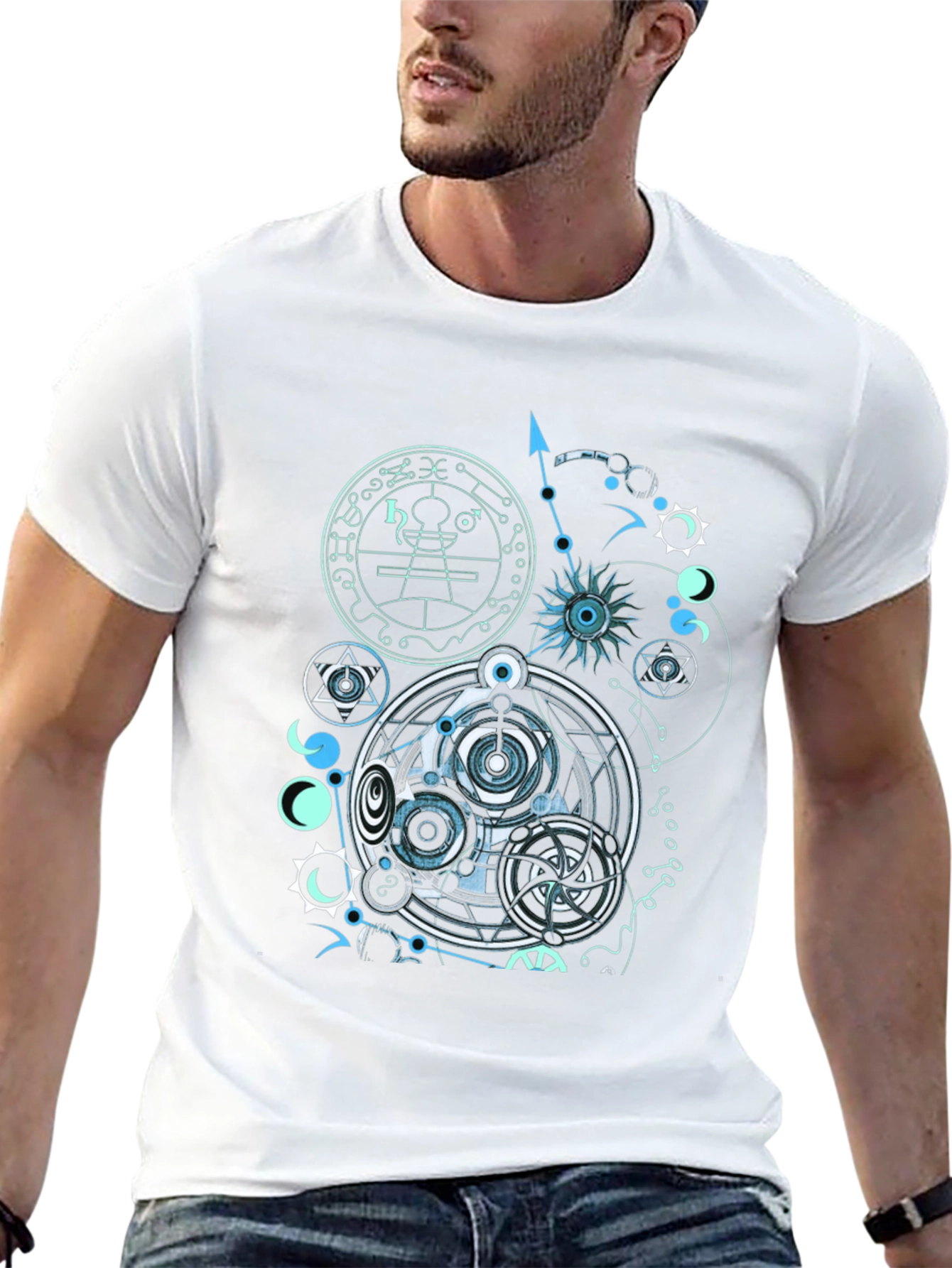 Alchemic Circle Black Graphic Tee