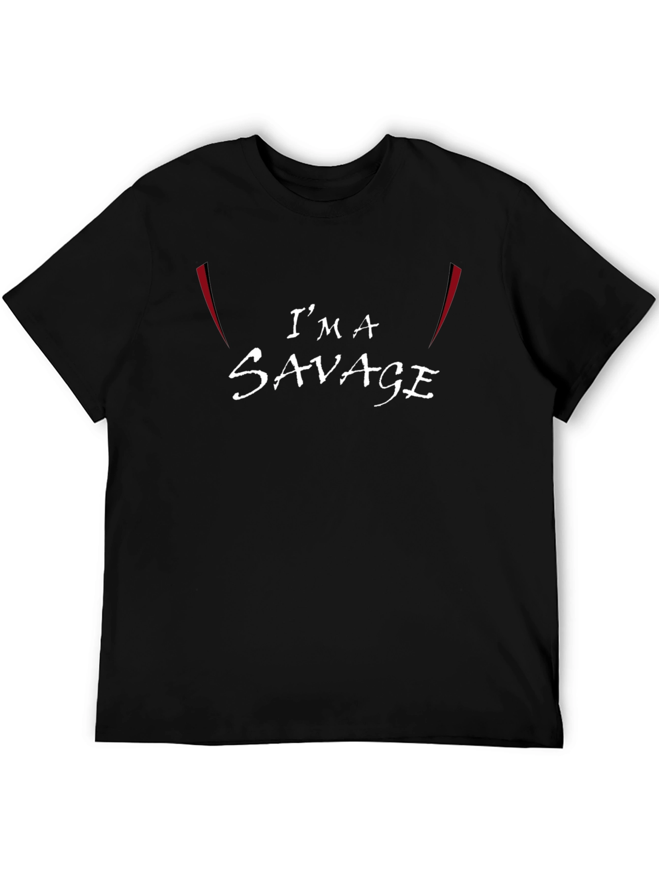 Im A Savage Graphic Tee - Black