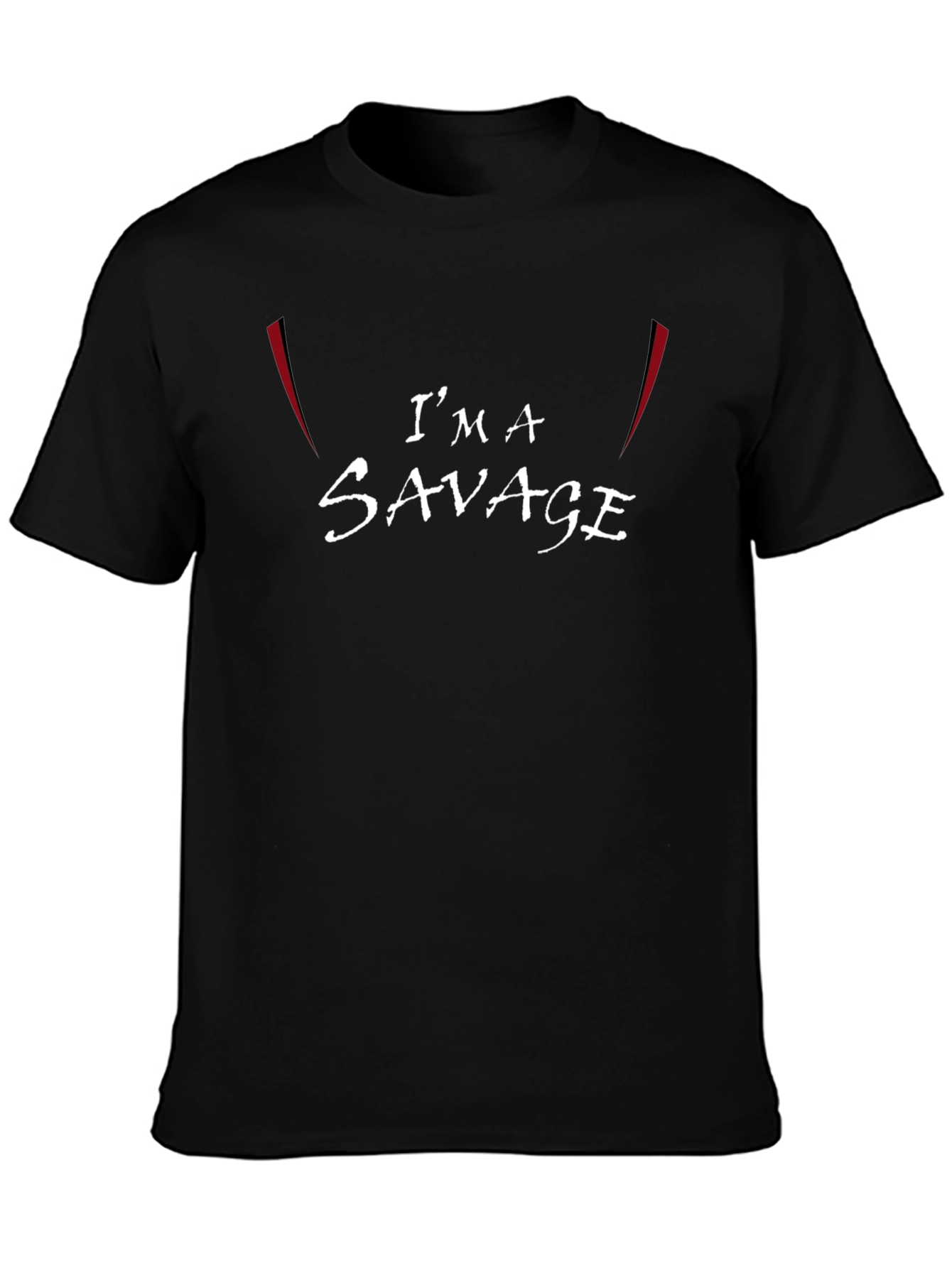 Im A Savage Graphic Tee - Black