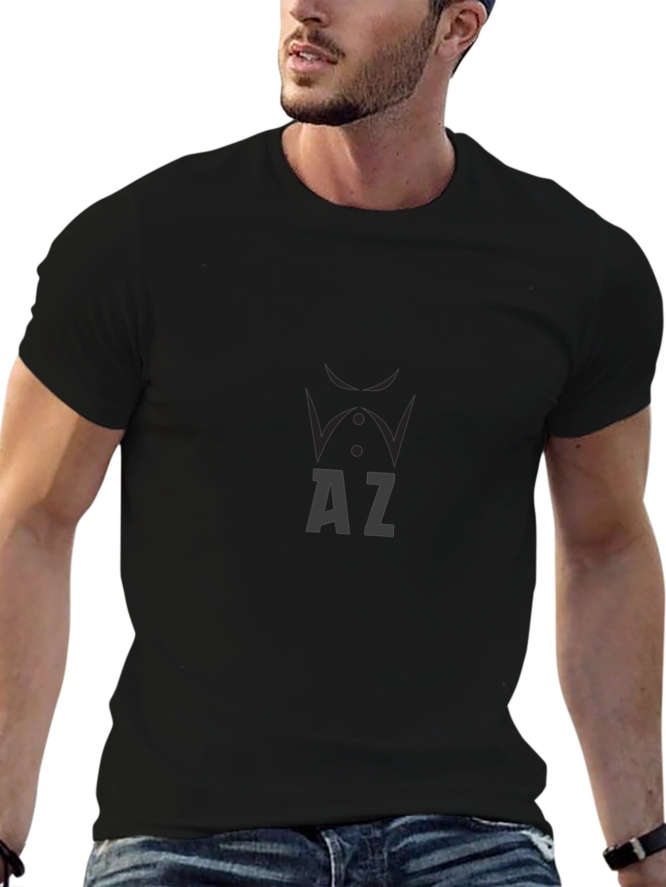 AZ Initial Tuxedo Graphic Tee