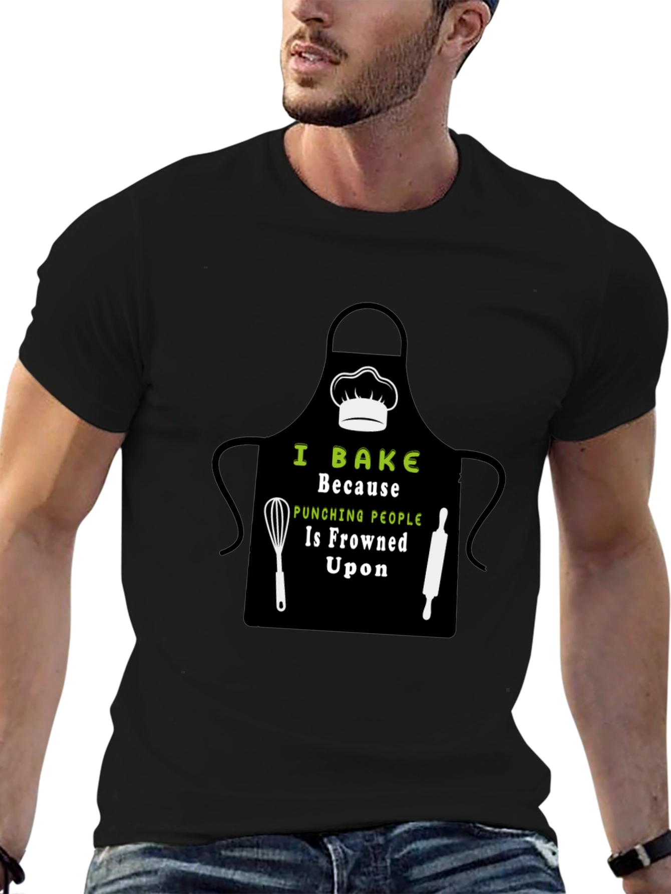 I Bake Because Punching People Is Frowned Upon T-Shirt