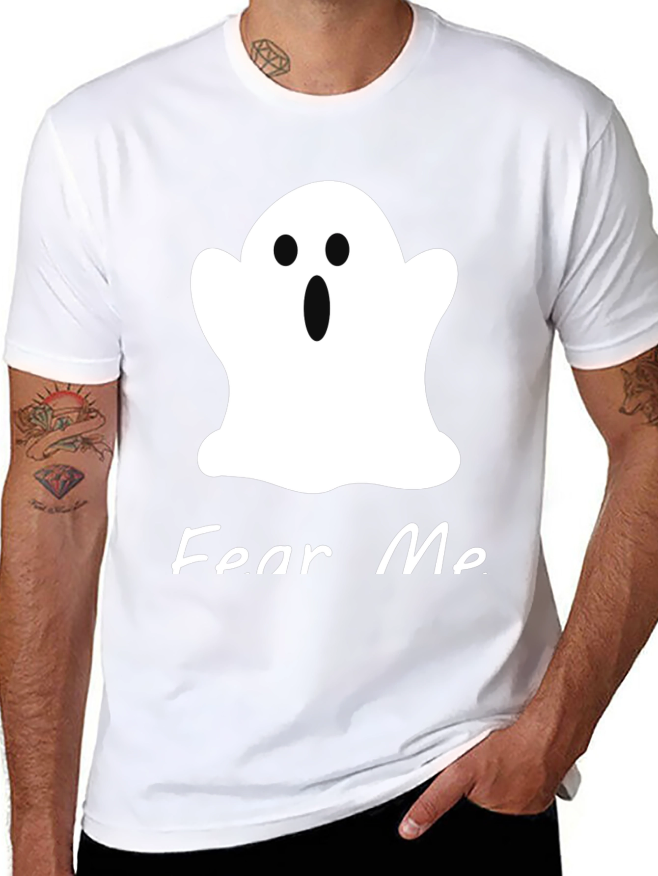 Spooky Season Ghost Tee - Fear Me Halloween Shirt