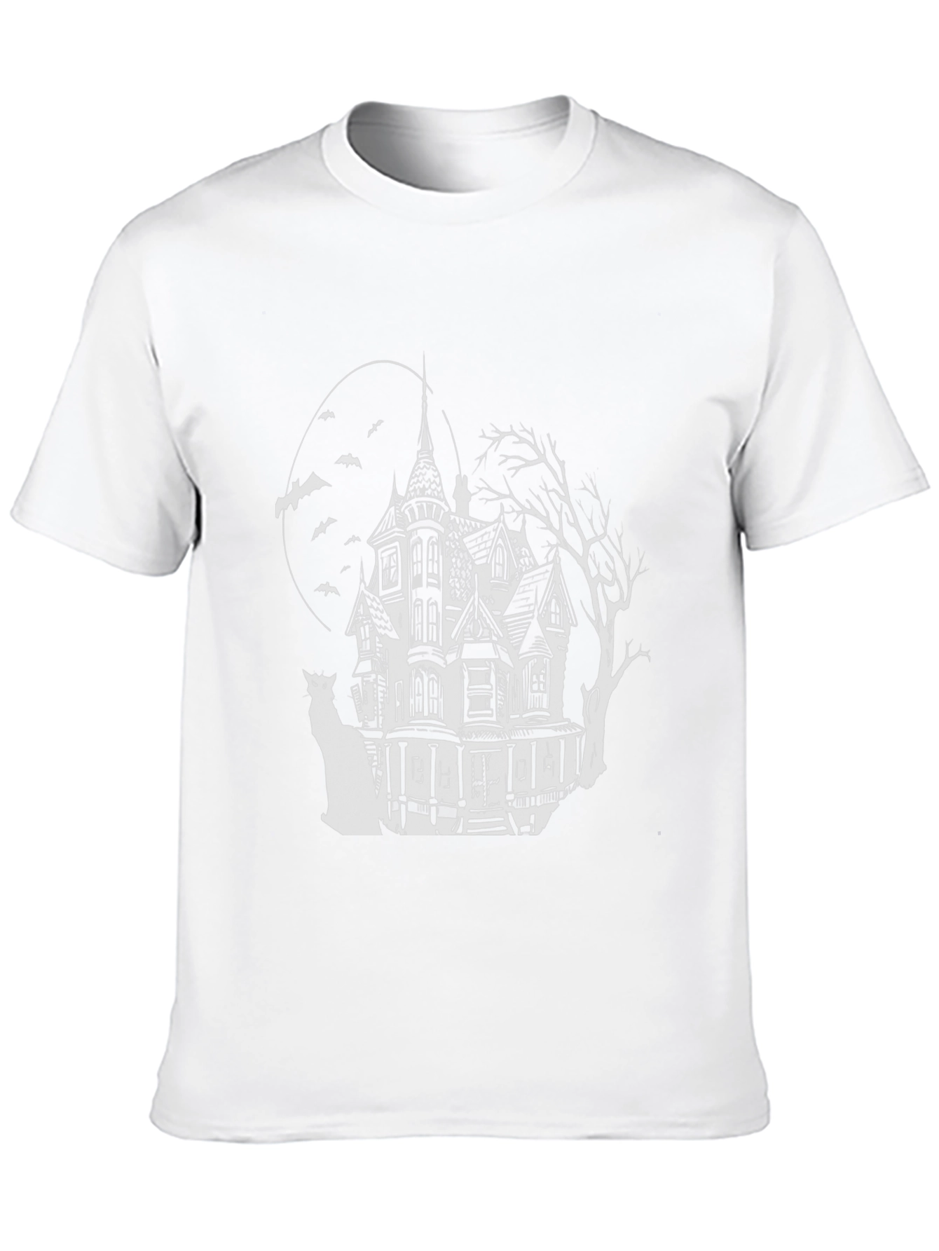 Haunted House Graphic Tee - Spooky Season