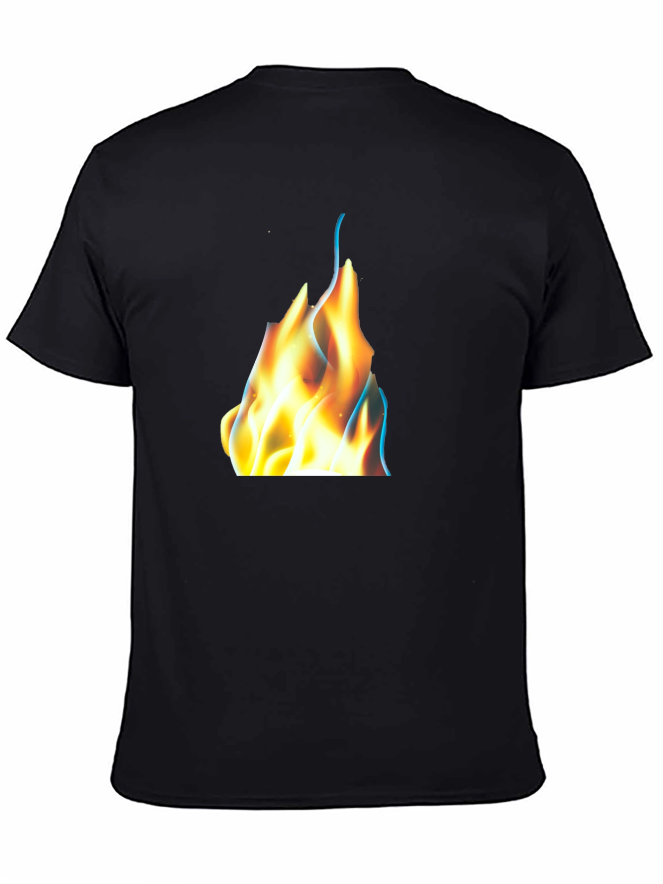 Flame Graphic Black T-Shirt