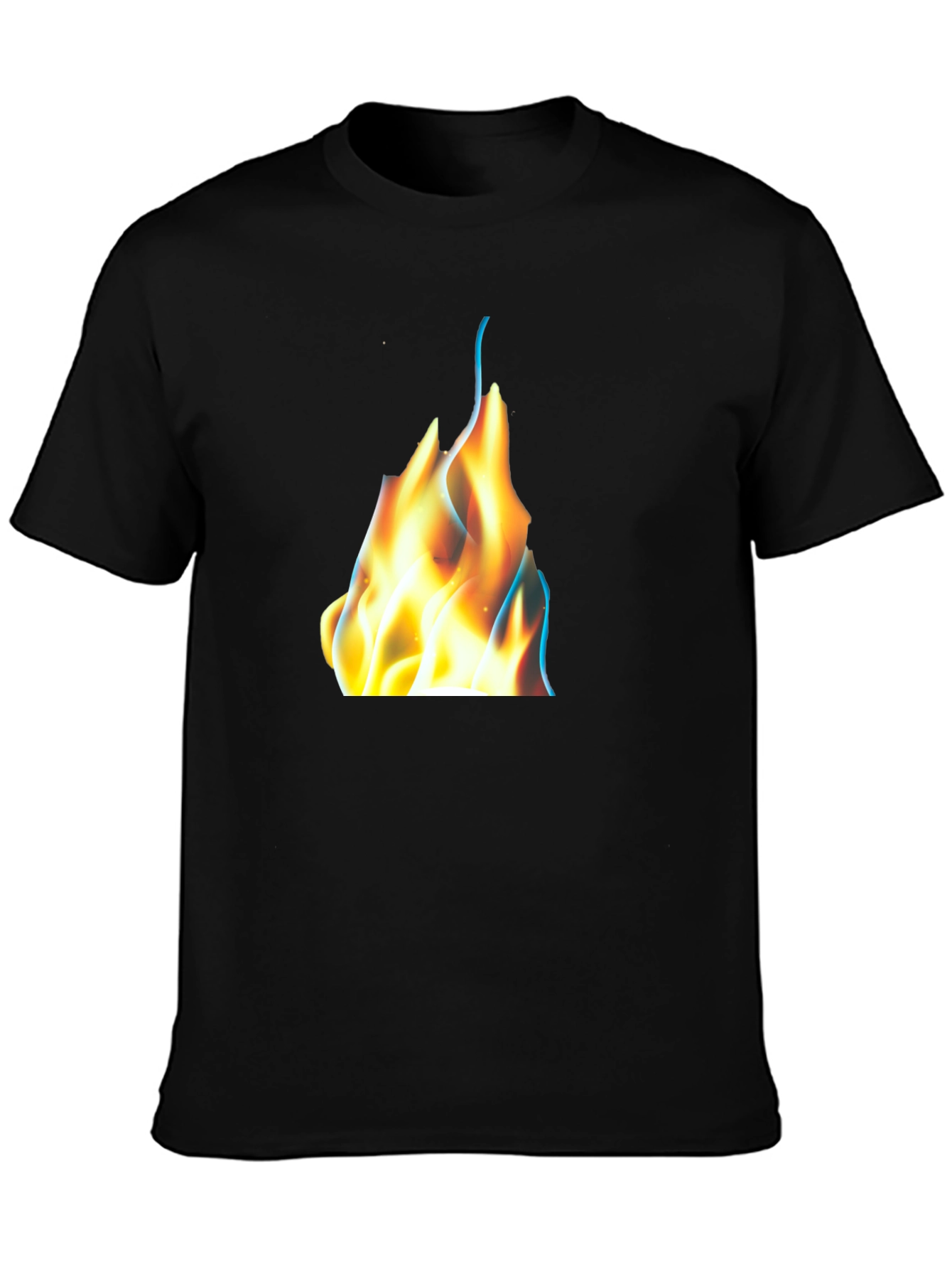 Flame Graphic Black T-Shirt