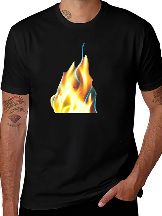 Flame Graphic Black T-Shirt