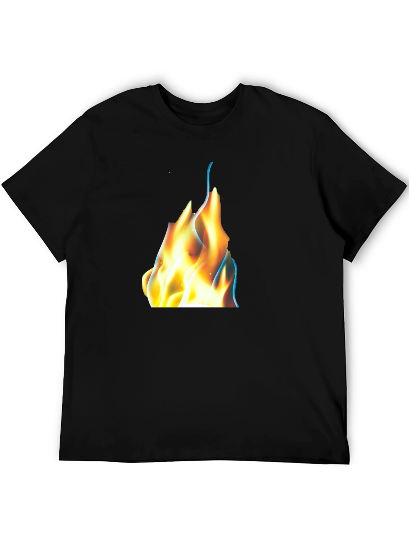Flame Graphic Black T-Shirt