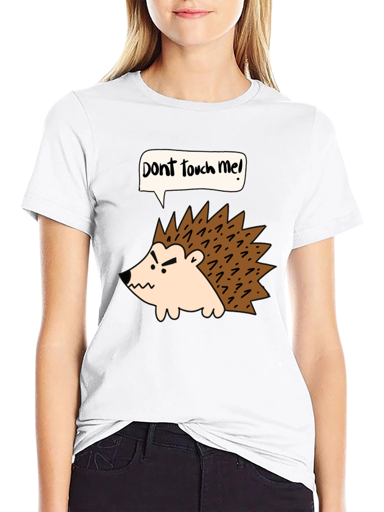 Dont Touch Me Hedgehog Graphic Tee
