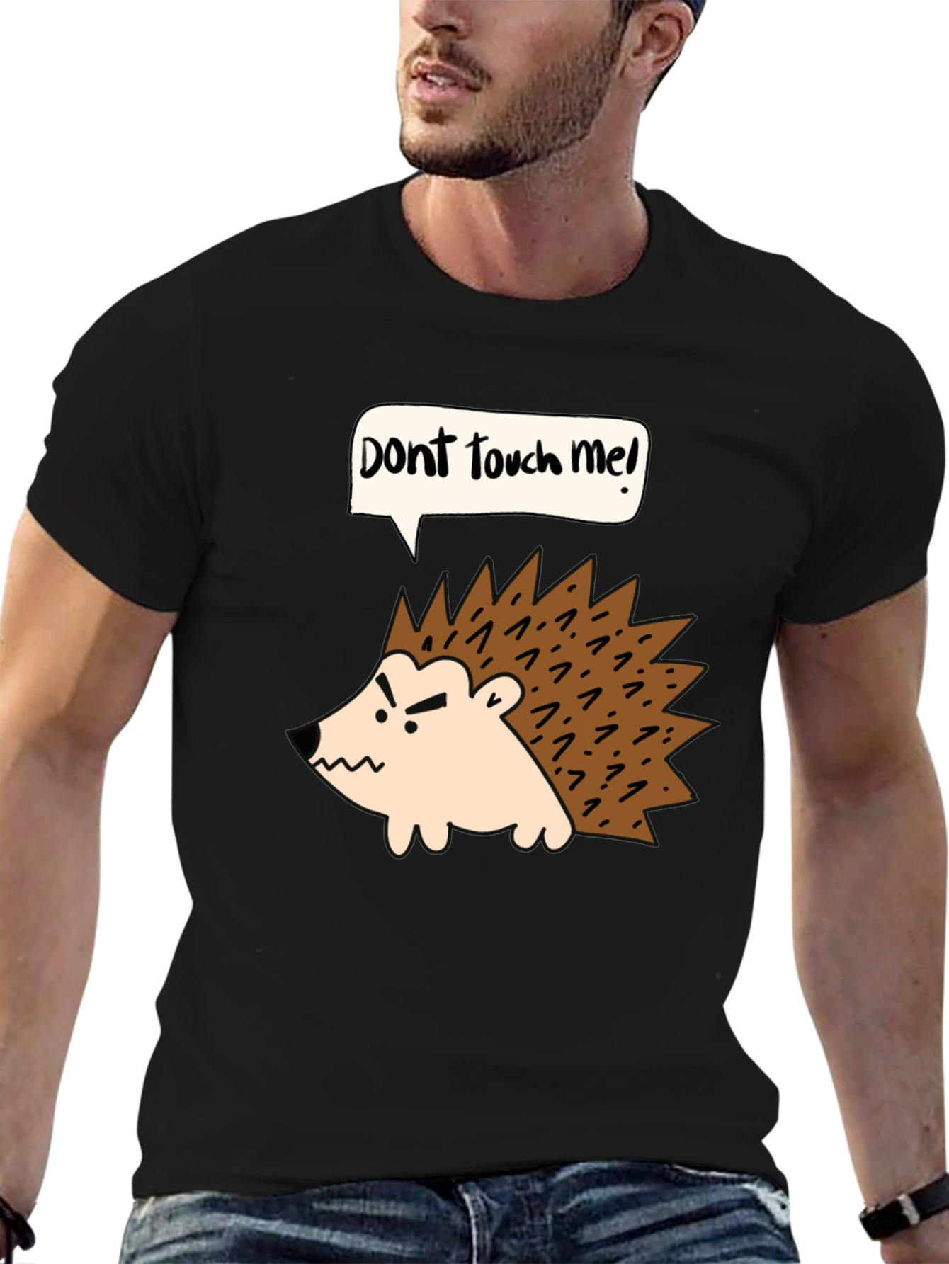 Dont Touch Me Hedgehog Graphic Tee