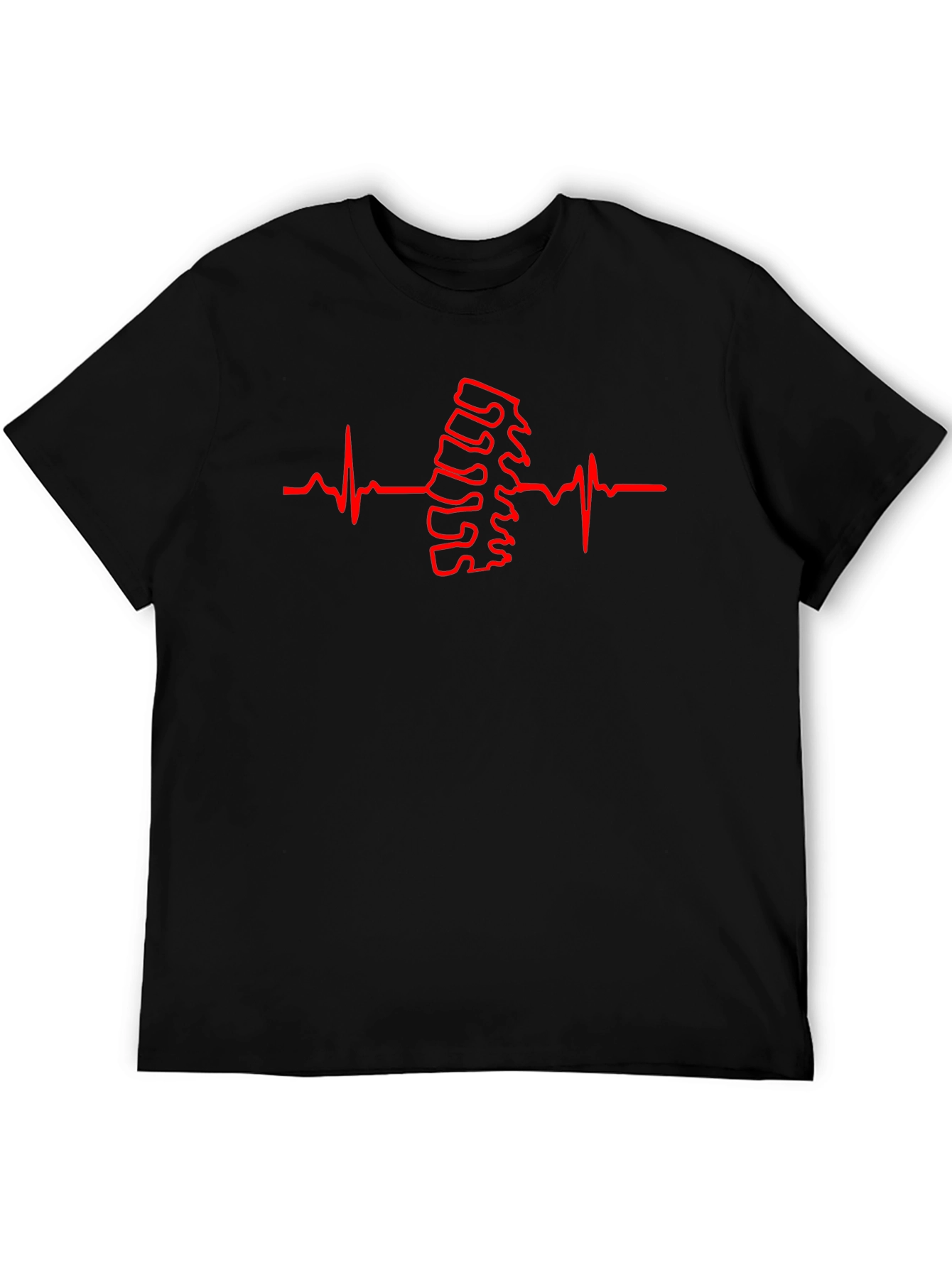 Chiropractor Heartbeat T-Shirt - Spine Alignment
