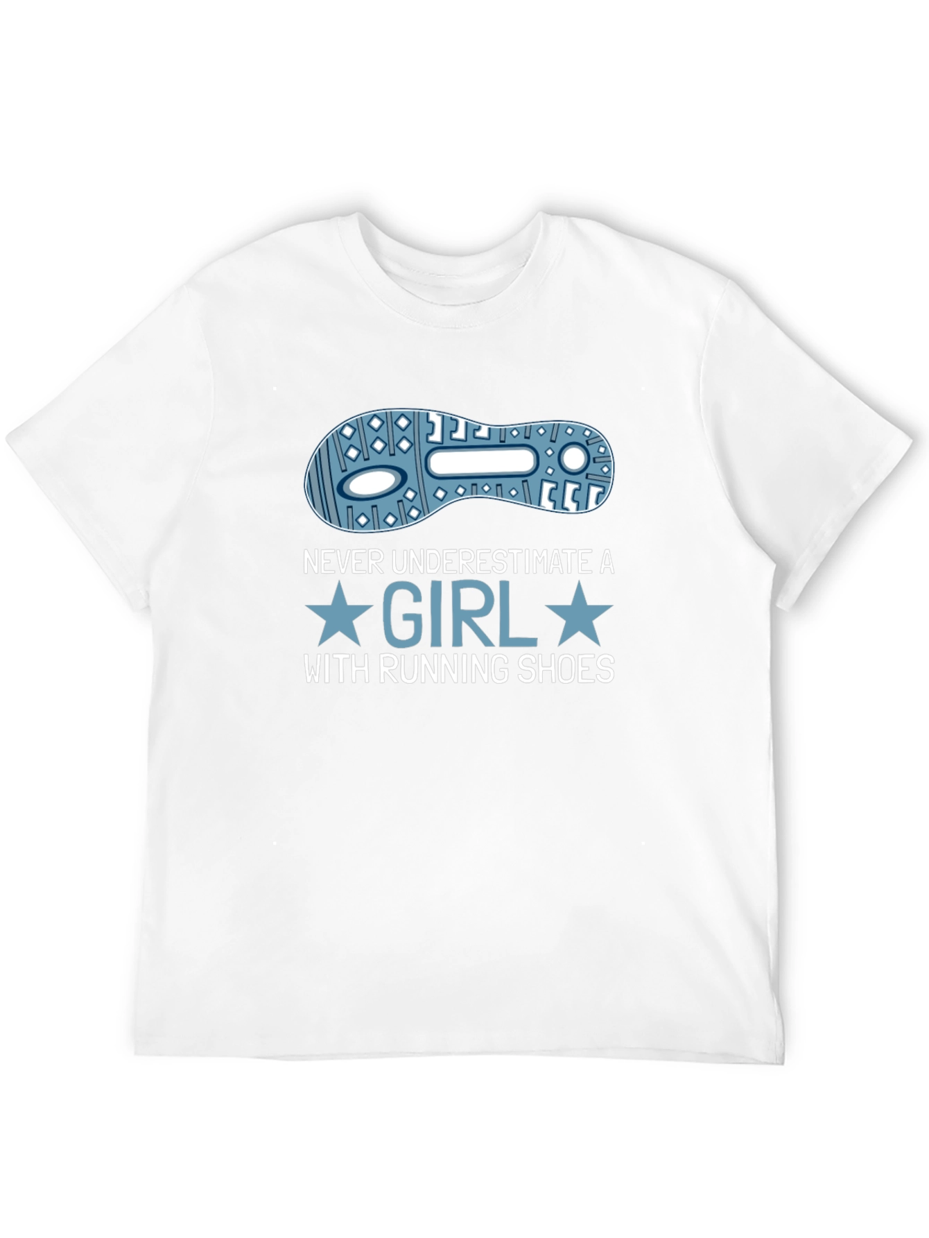 Never Underestimate Girl With Running Shoes T-Shirt