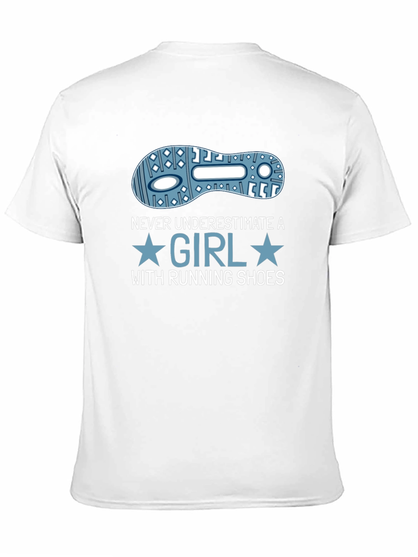 Never Underestimate Girl With Running Shoes T-Shirt