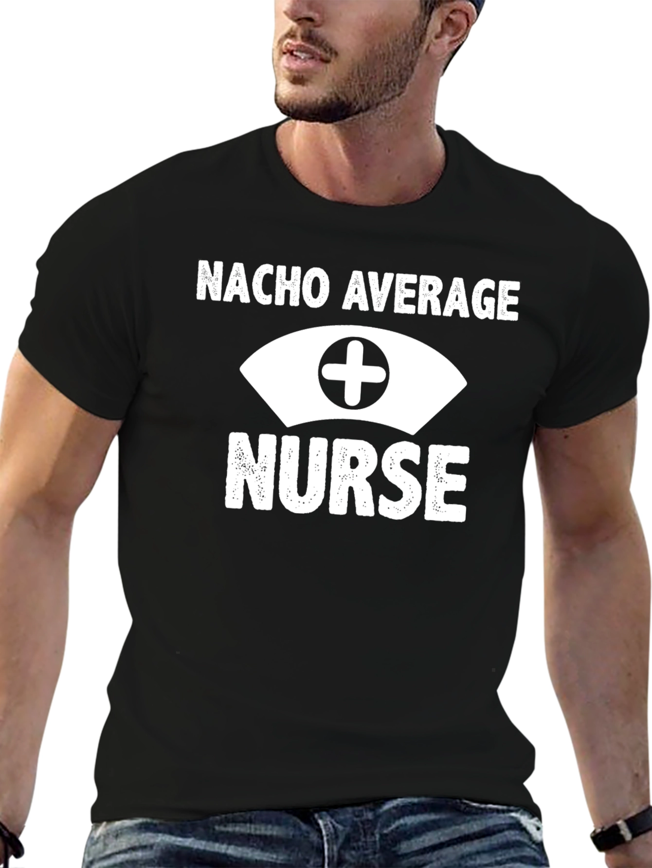 Nacho Average Nurse Graphic T-Shirt