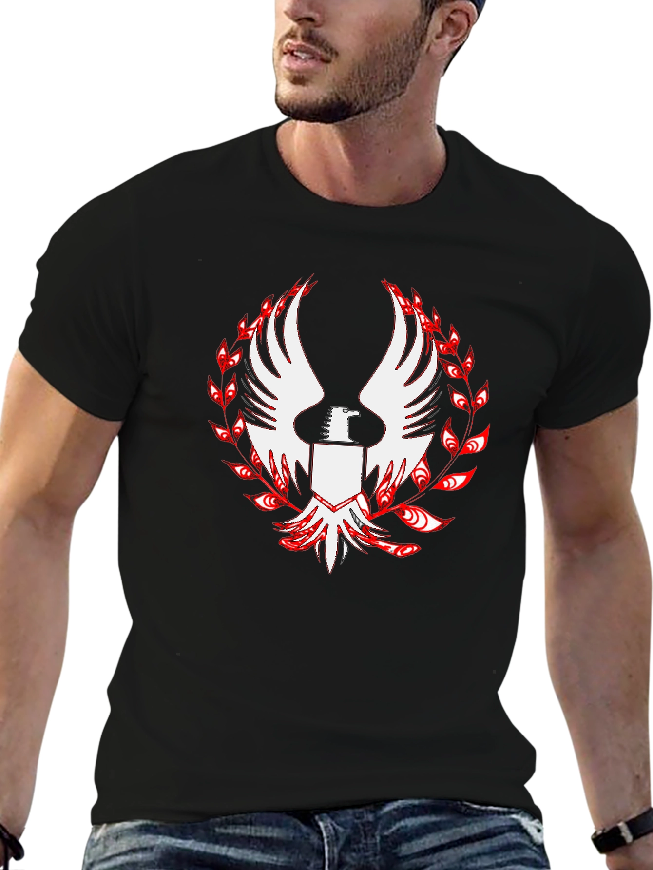 Phoenix Graphic Tee - Mens Black T-Shirt