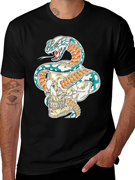 Skull & Snake Graphic Tee