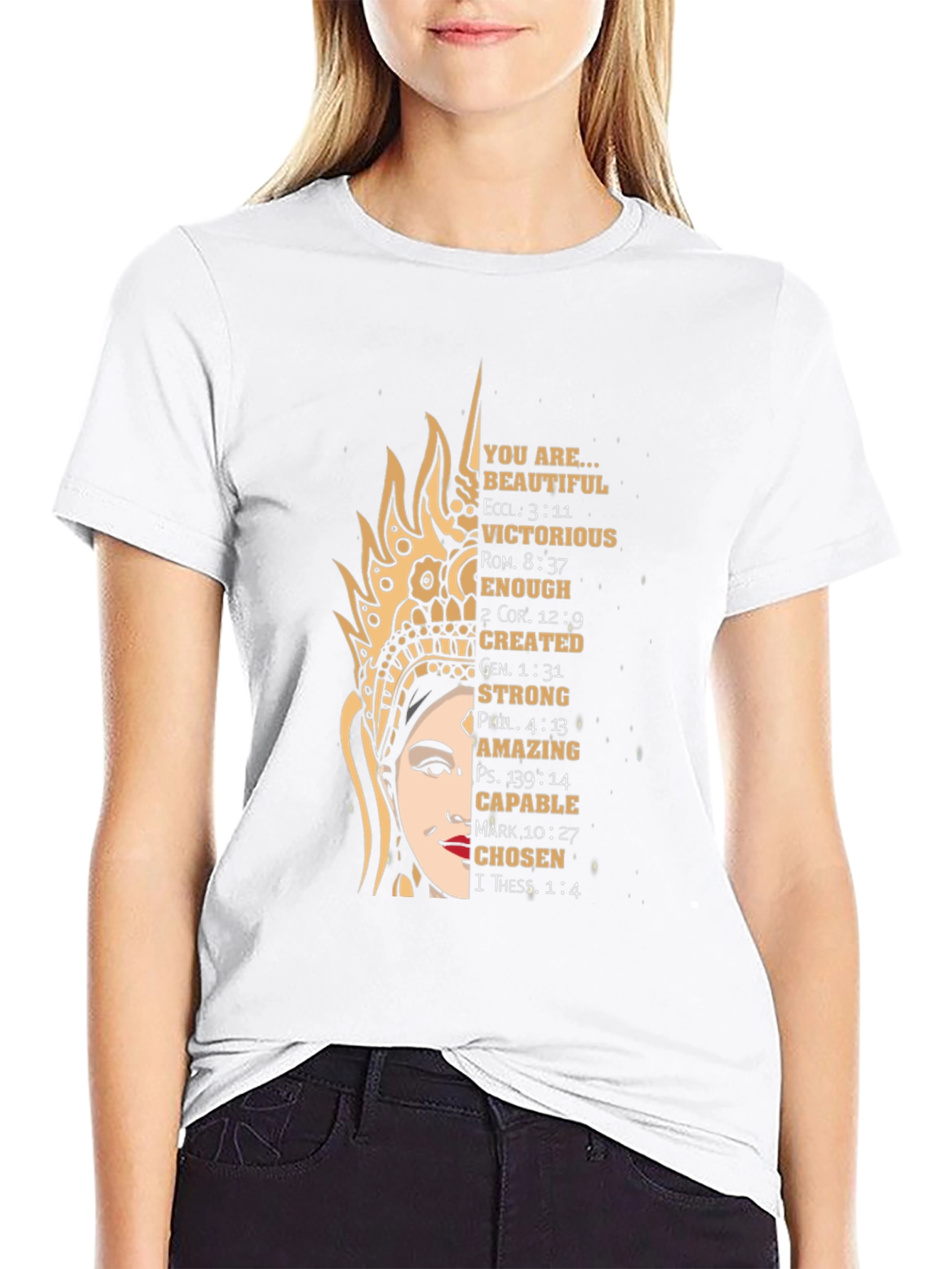 Faith-Based T-Shirt: Beautiful Victorious Chosen