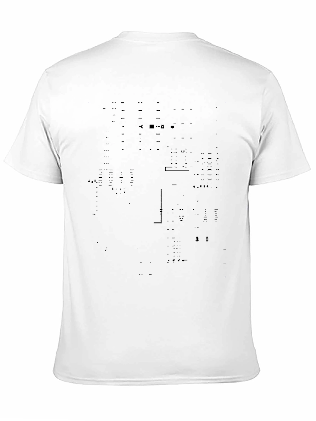 Modern Black Graphic Print Tee