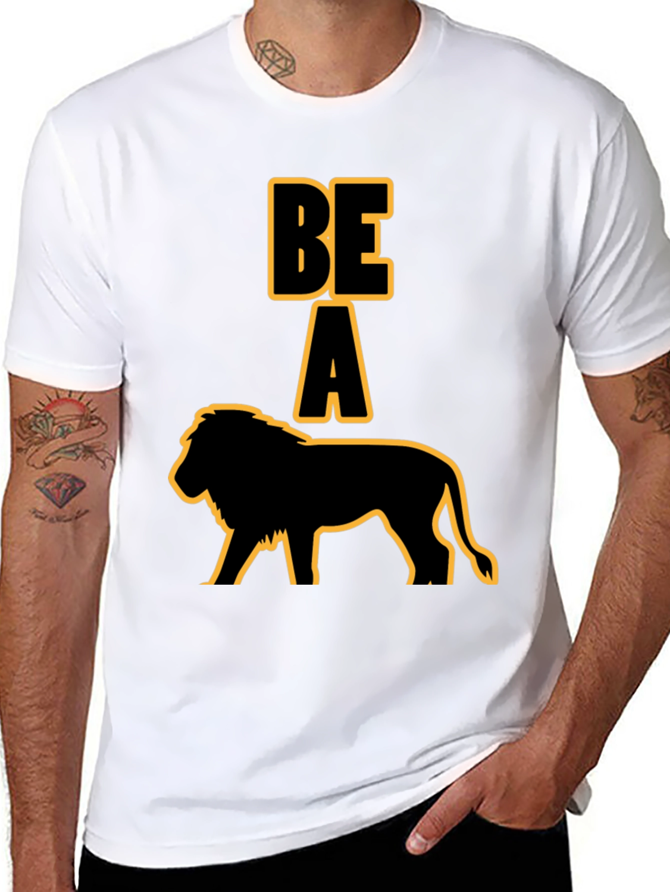 Be A Lion Graphic T-Shirt - Bold Statement Tee