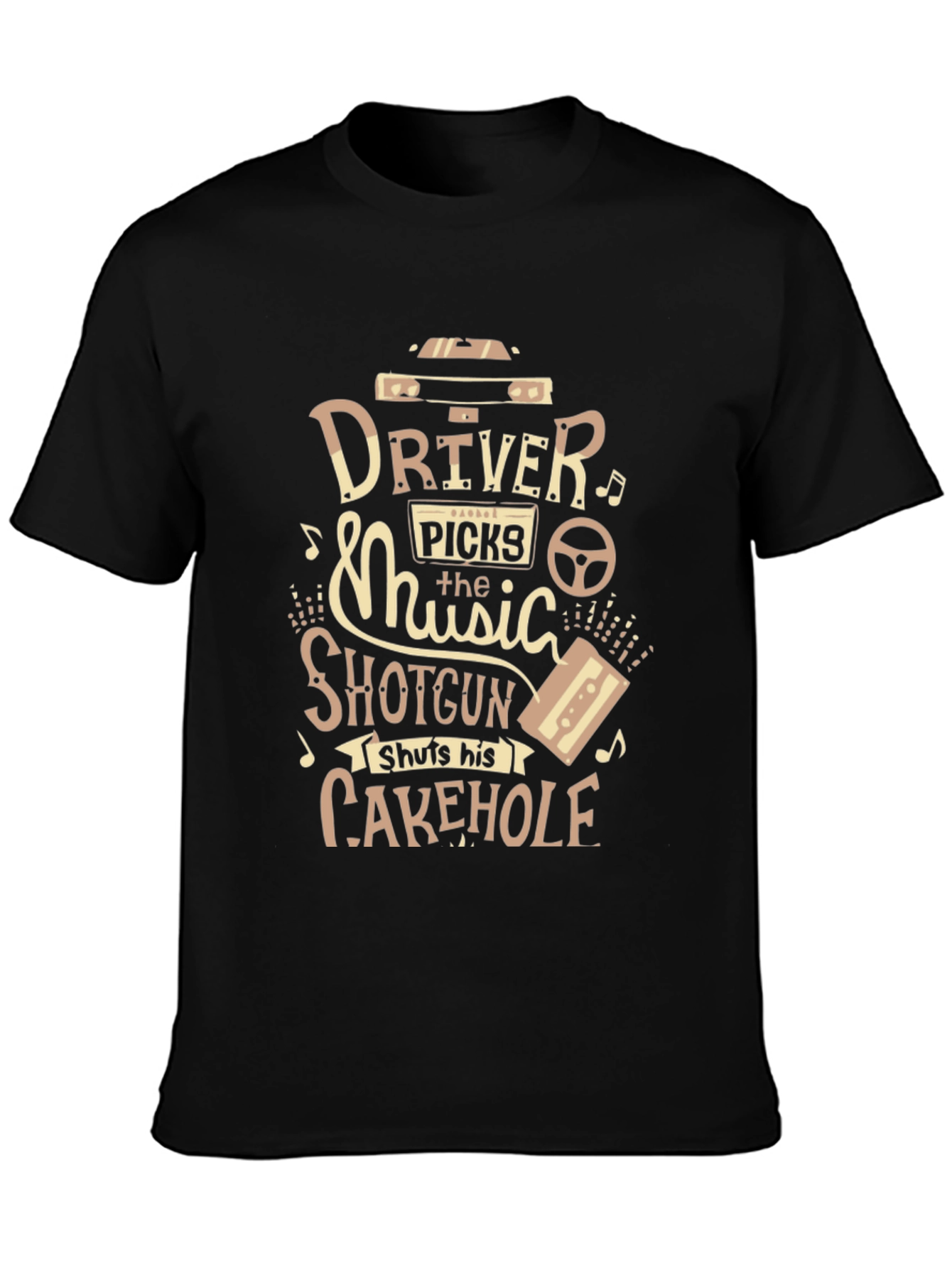 Driver Picks The Music Graphic T-Shirt