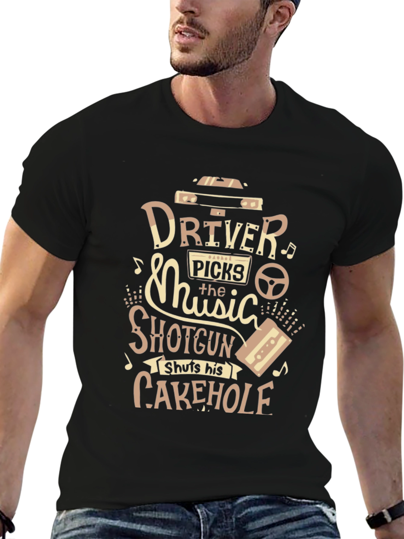 Driver Picks The Music Graphic T-Shirt