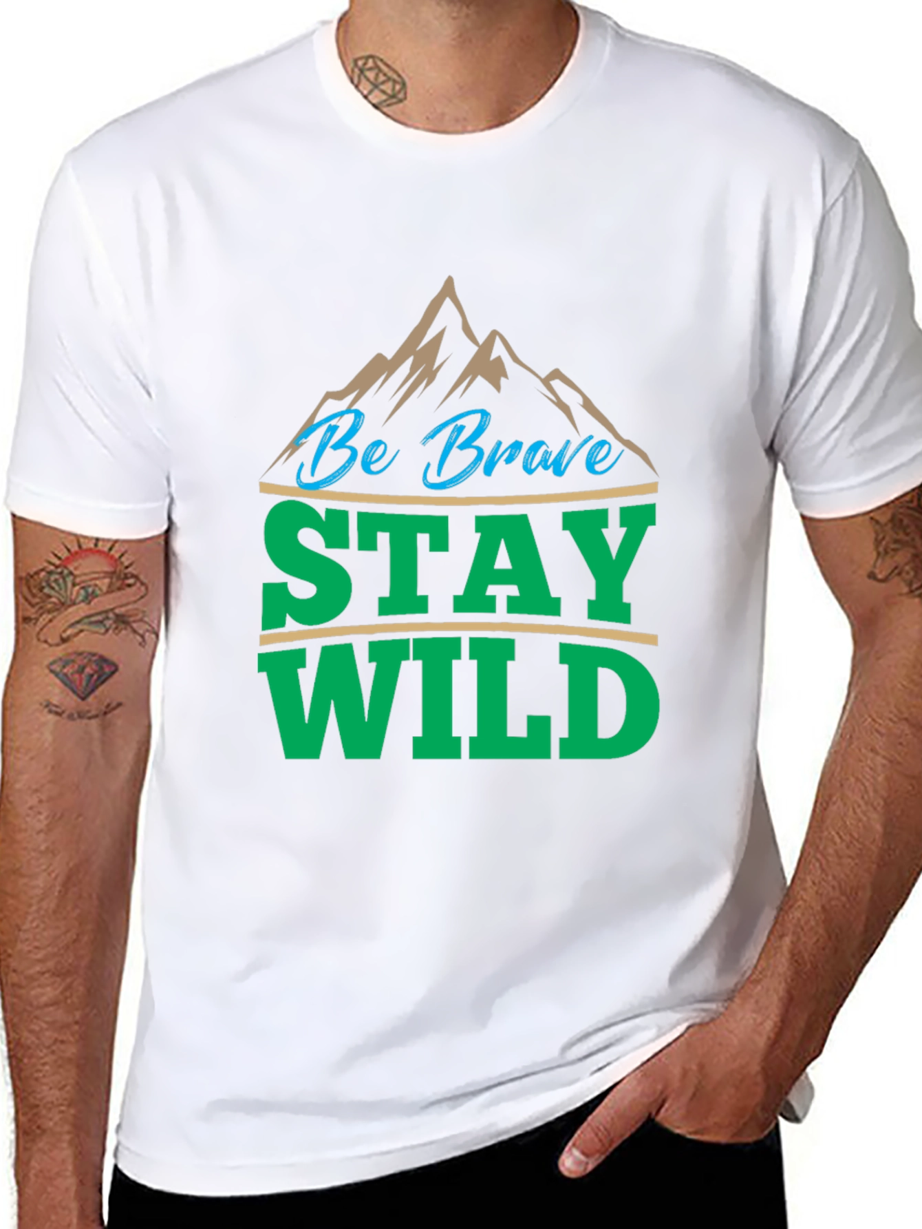 Be Brave Stay Wild Graphic Tee