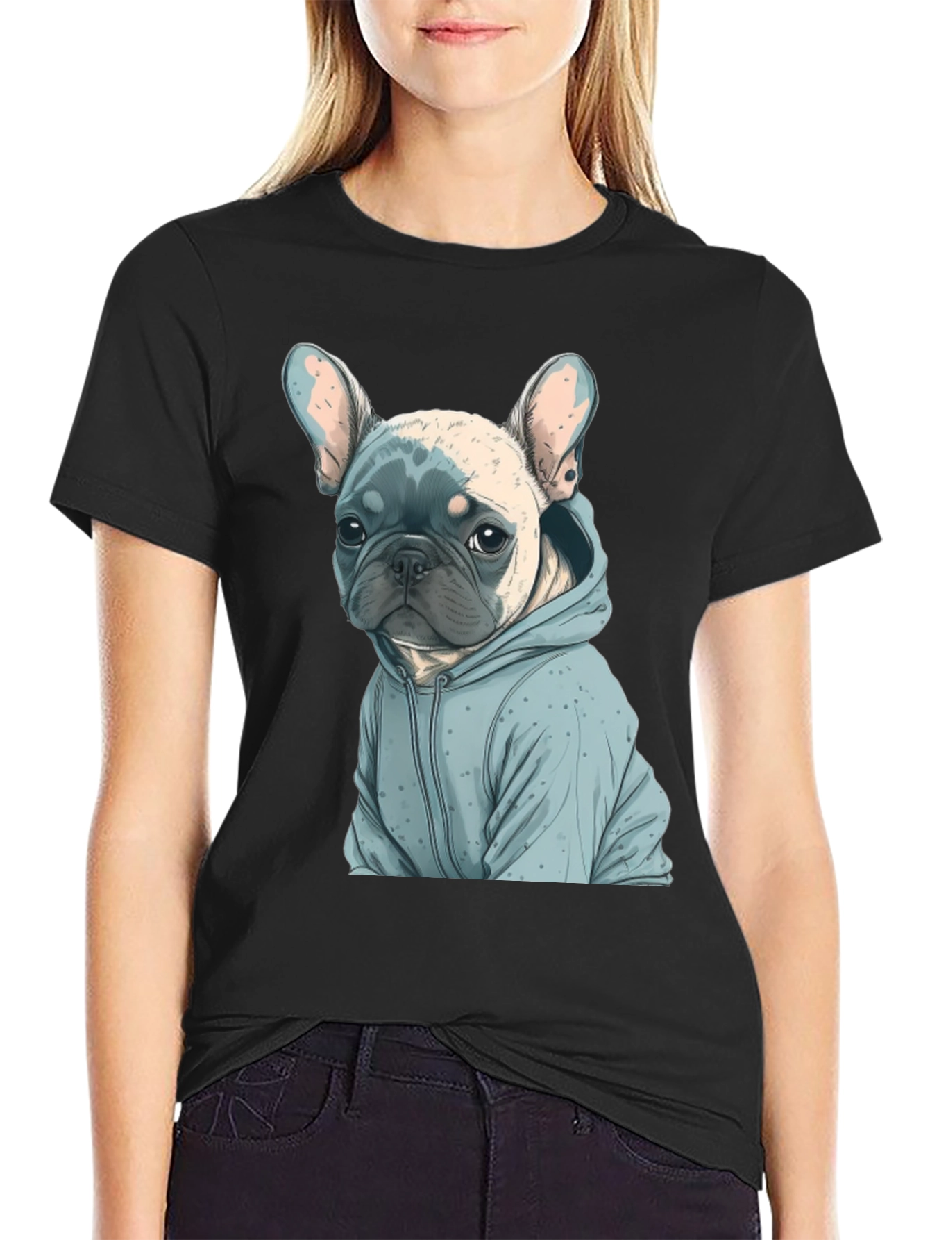 Bulldog Hoodie T-Shirt | Funny Bulldog Lover Tee | Dog Graphic Shirt | Dog Lover Gift | Free Shipping $50+