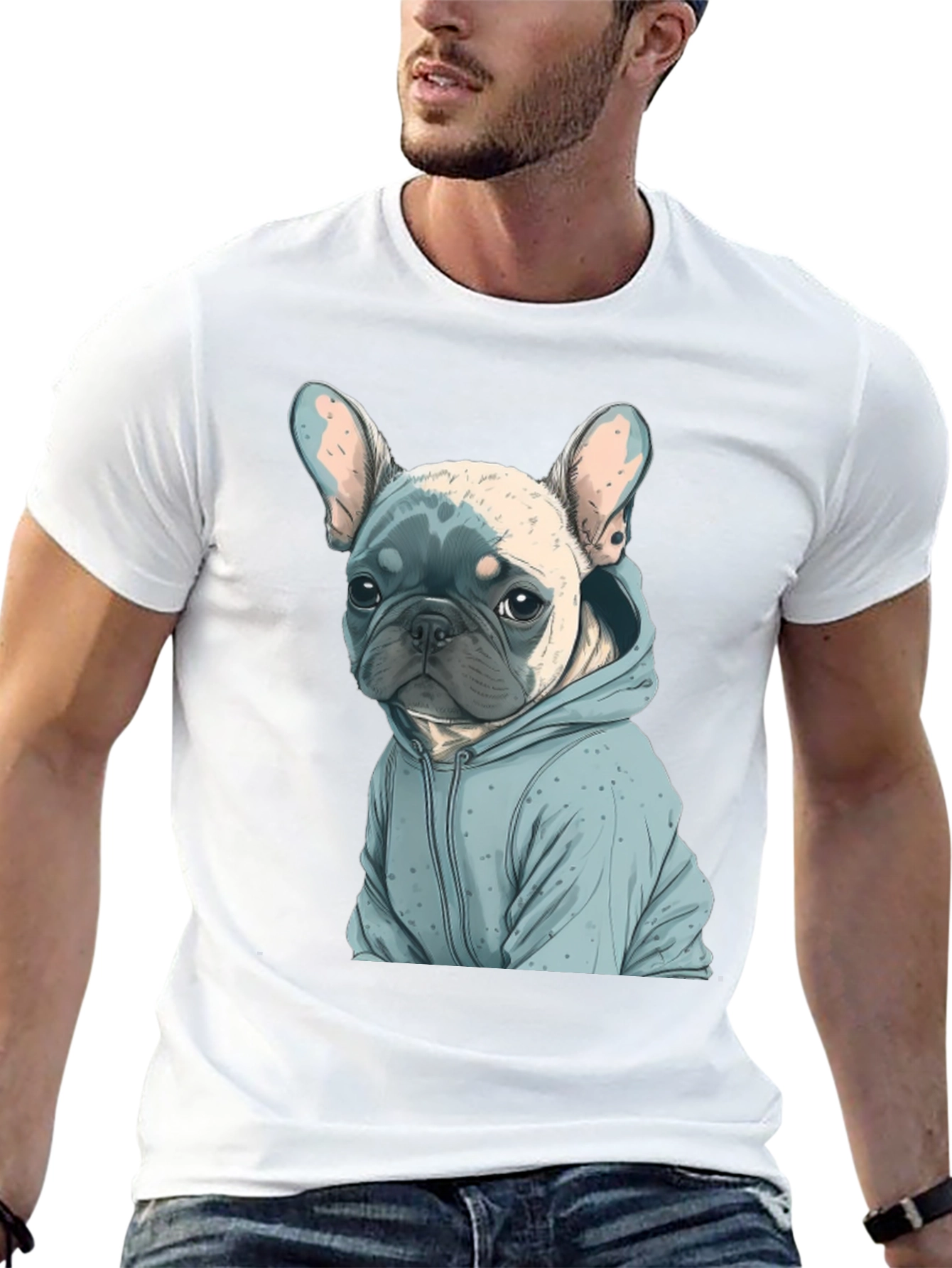 Bulldog Hoodie T-Shirt | Funny Bulldog Lover Tee | Dog Graphic Shirt | Dog Lover Gift | Free Shipping $50+