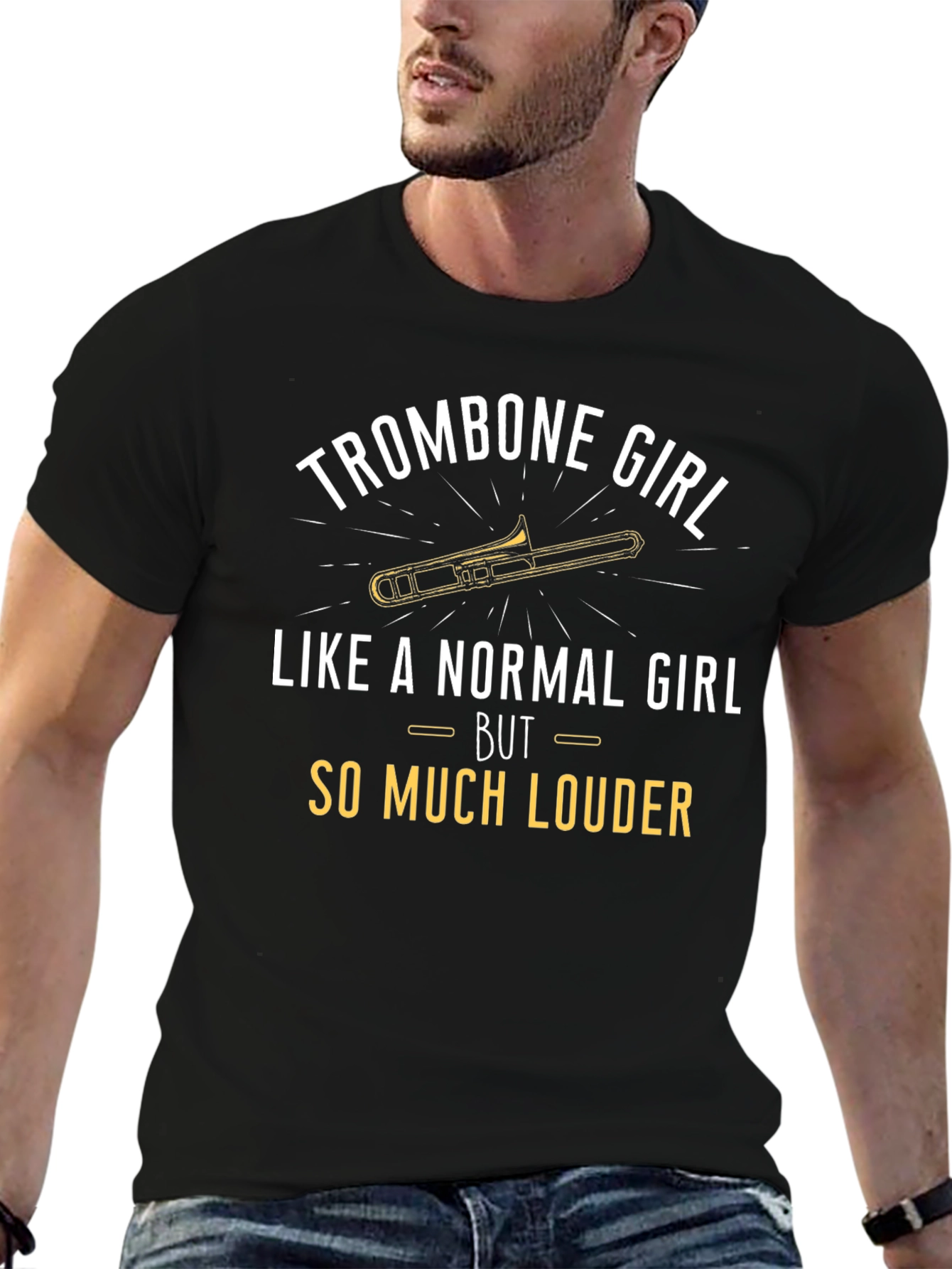 Trombone Girl T-Shirt - Loud & Proud Musician Tee