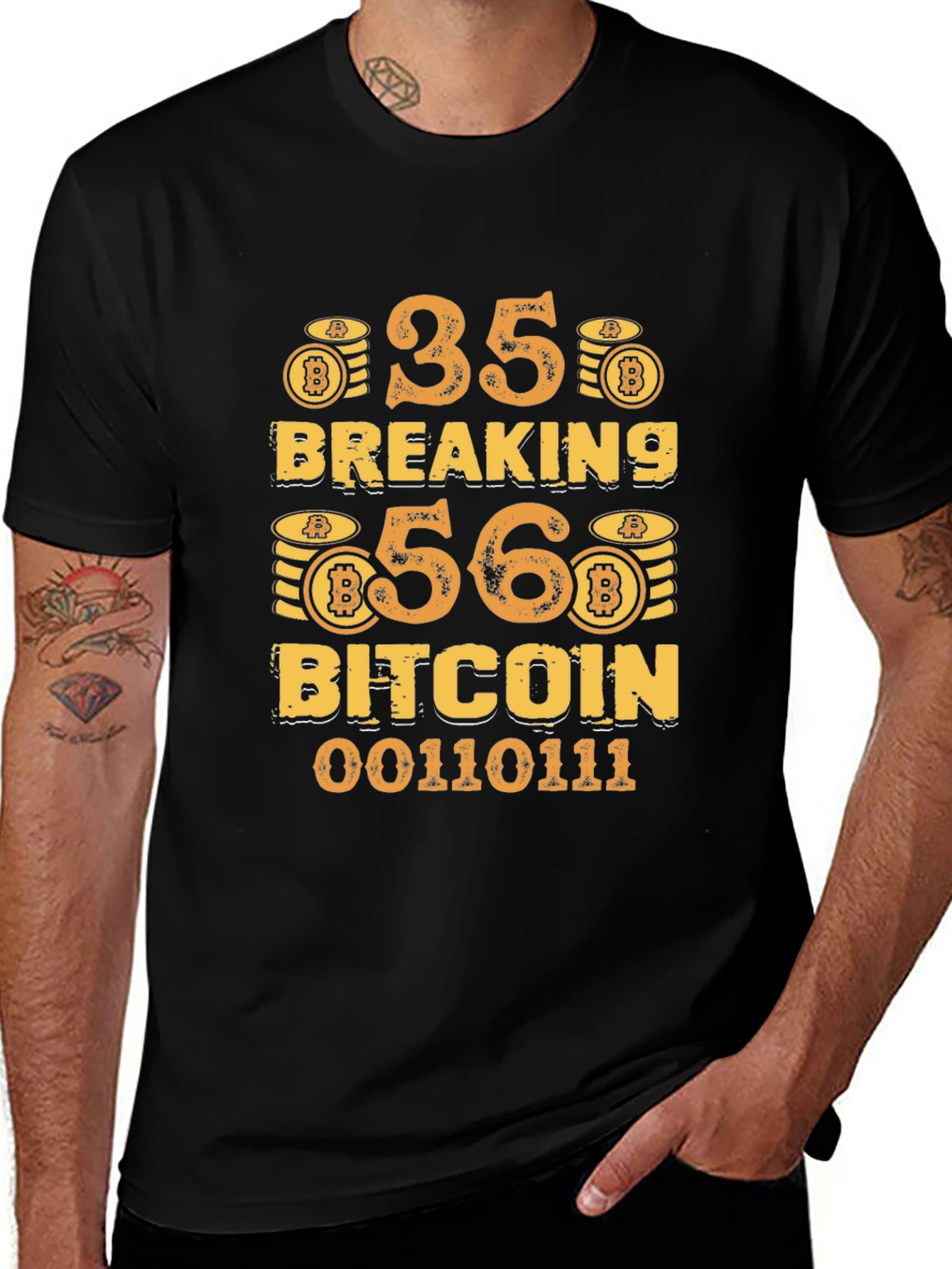 Bitcoin Breaking T-Shirt 35-56 Crypto BTC