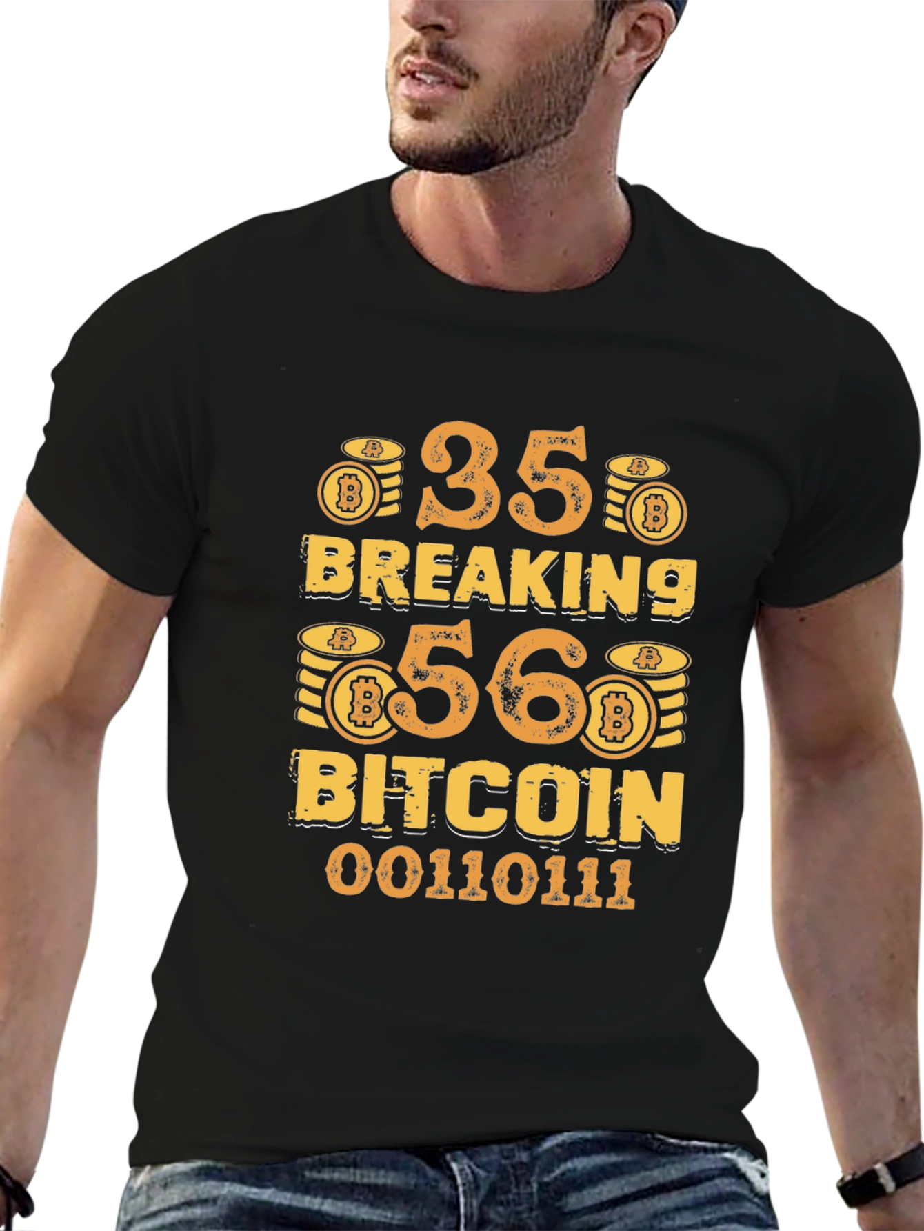 Bitcoin Breaking T-Shirt 35-56 Crypto BTC