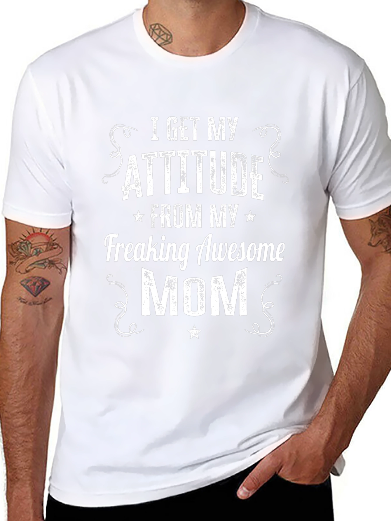 Awesome Mom Attitude T-Shirt