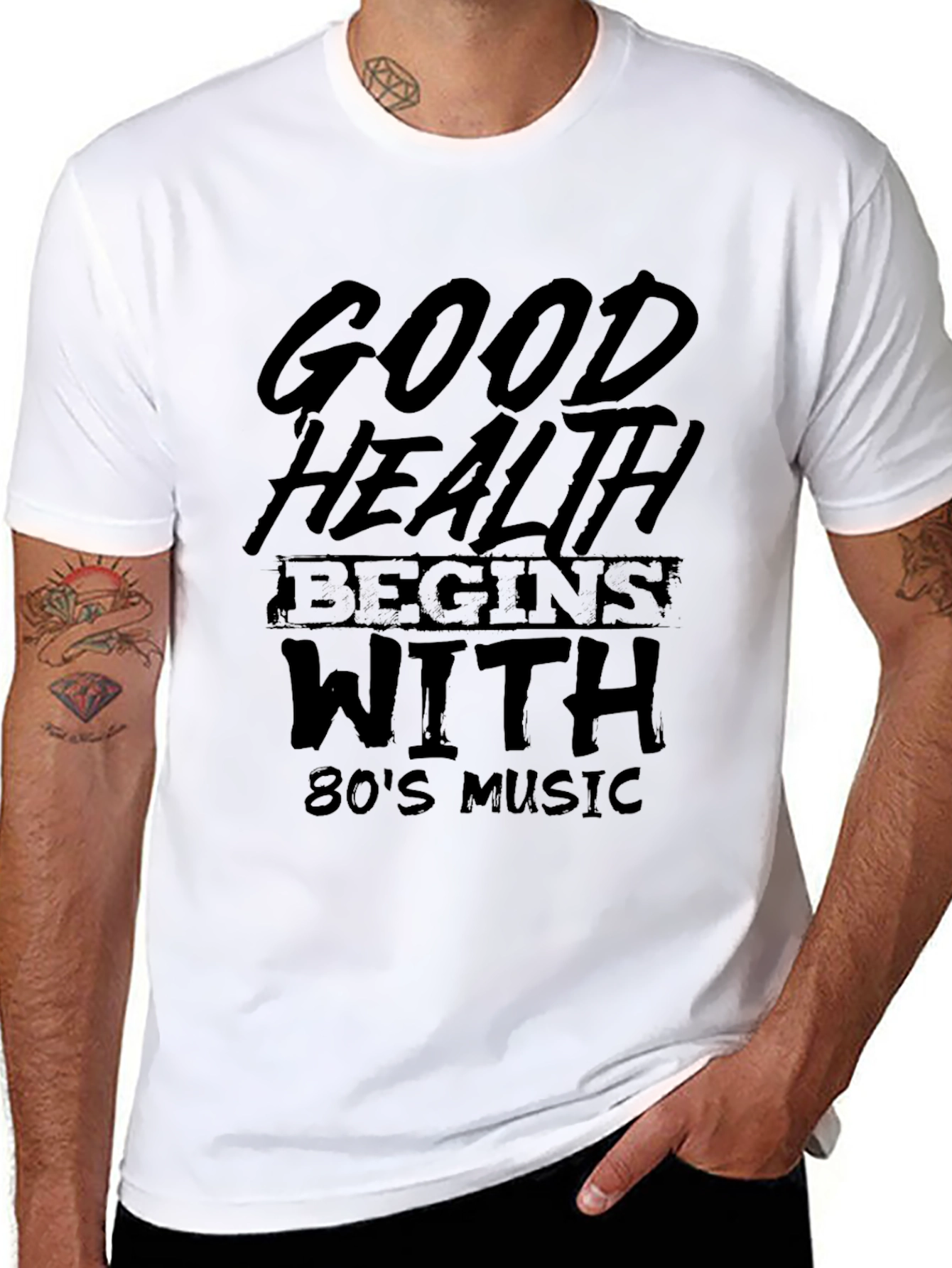 Good Health 80s Music Graphic Tee