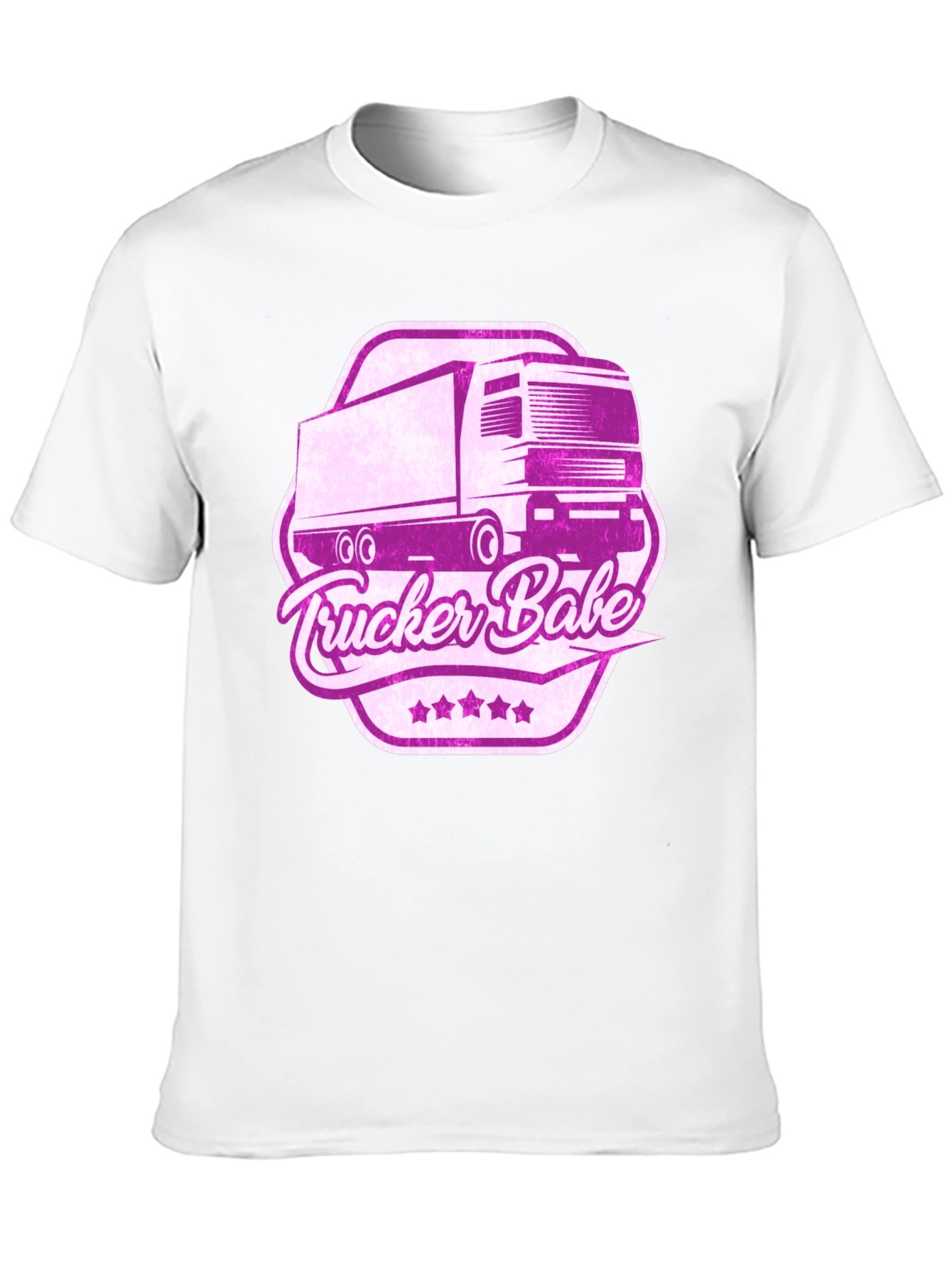 Trucker Babe Black T-Shirt