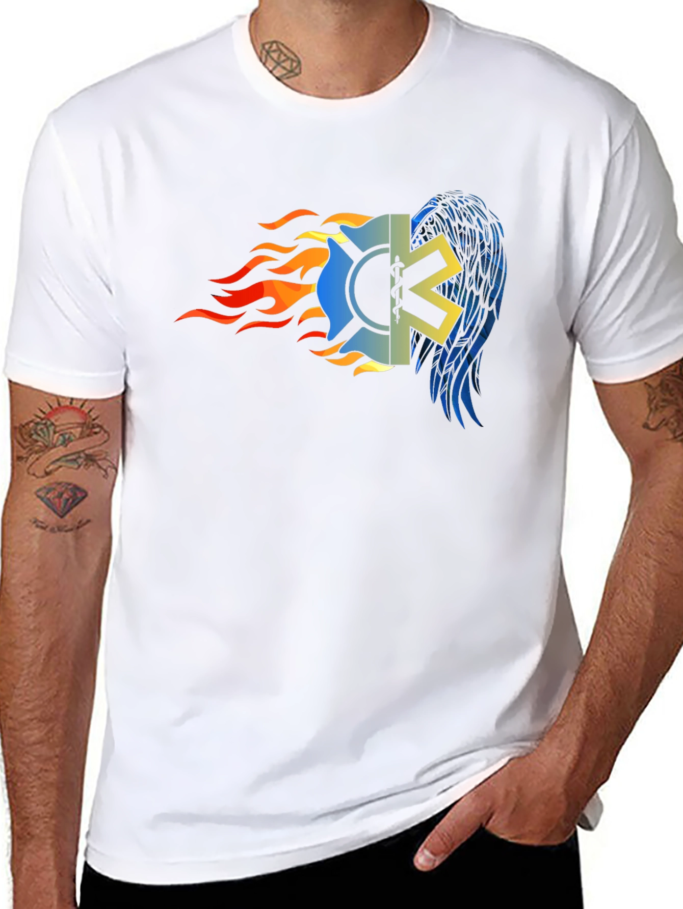 Firefighter EMT Star T-Shirt