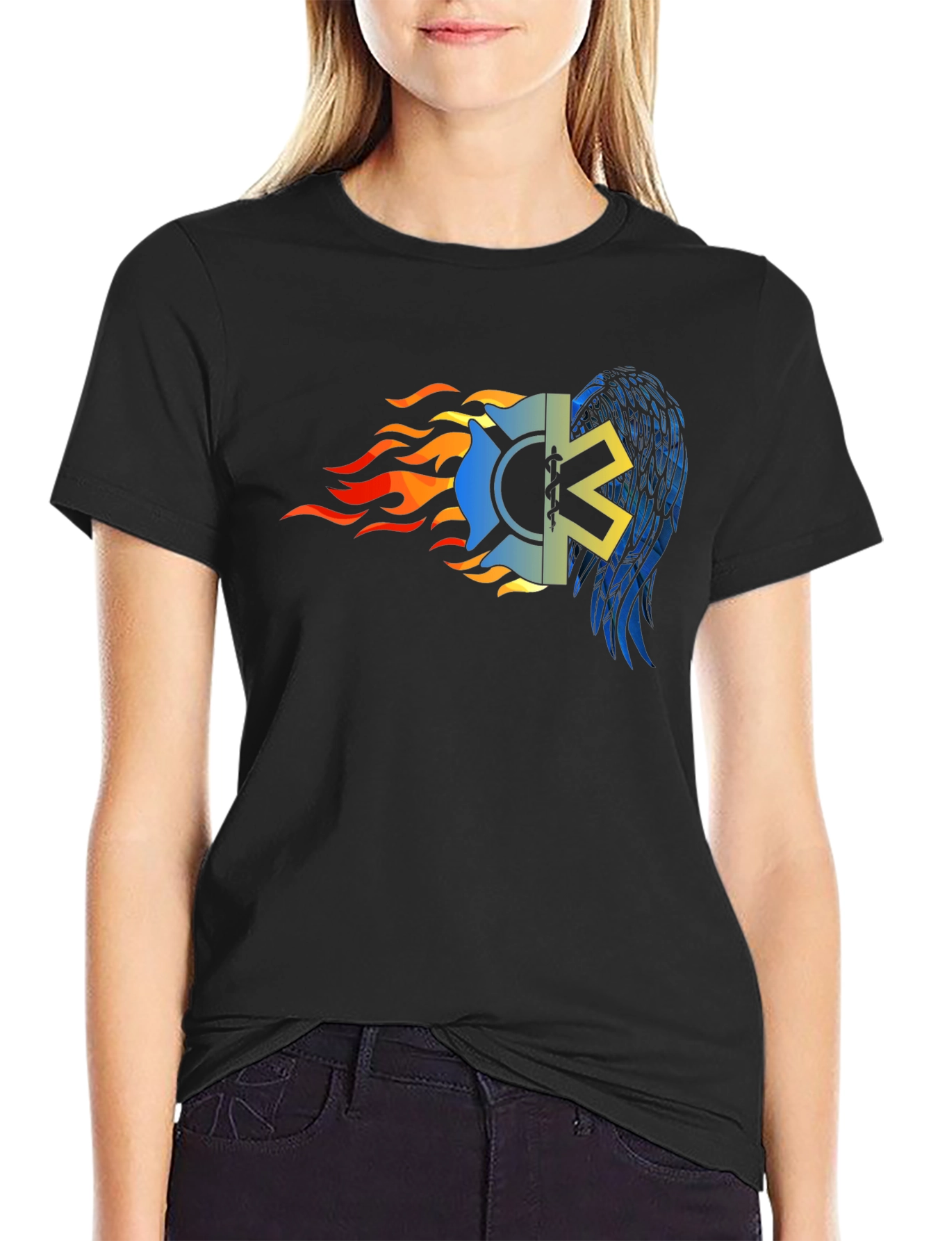 Firefighter EMT Star T-Shirt