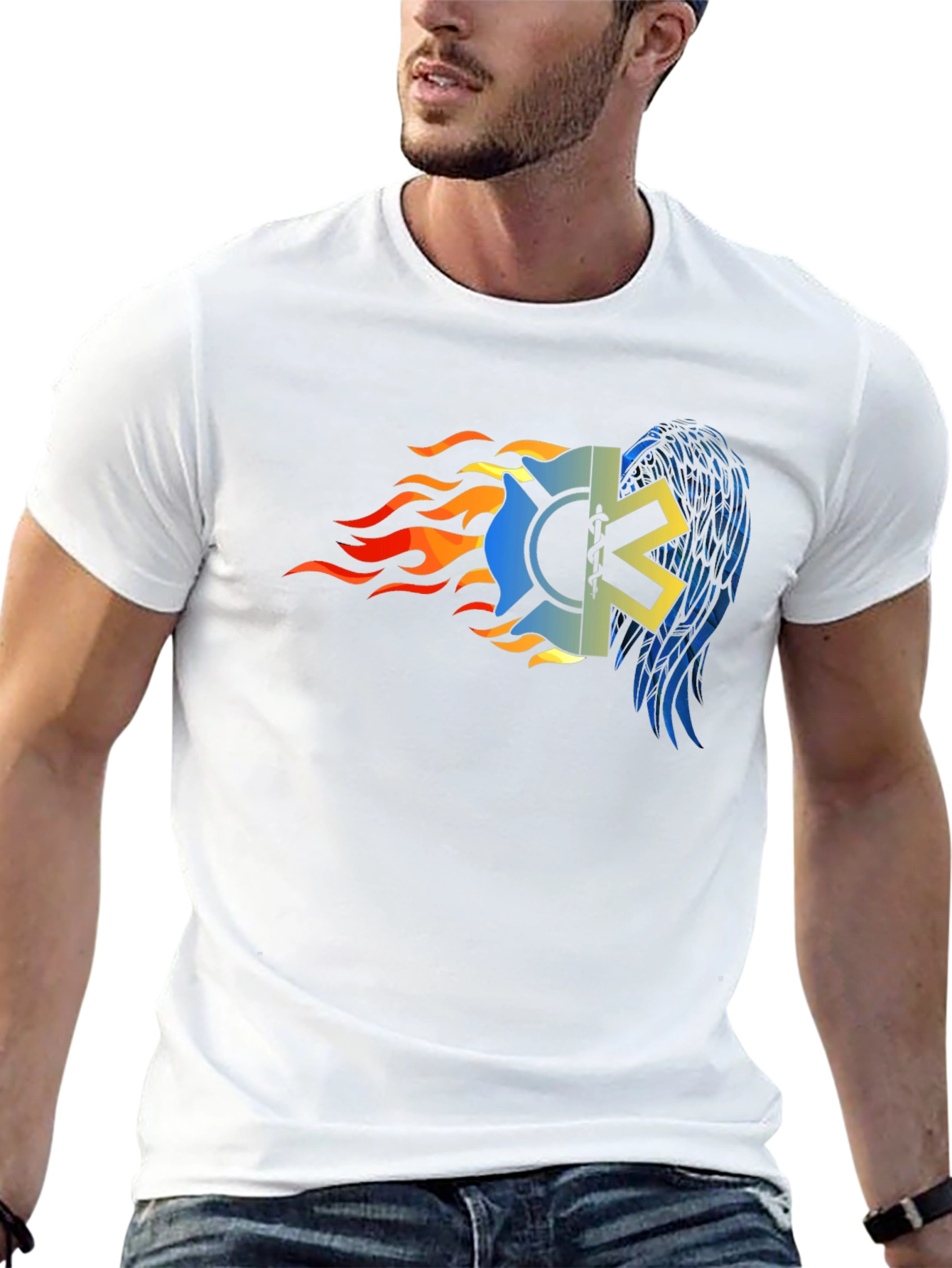Firefighter EMT Star T-Shirt