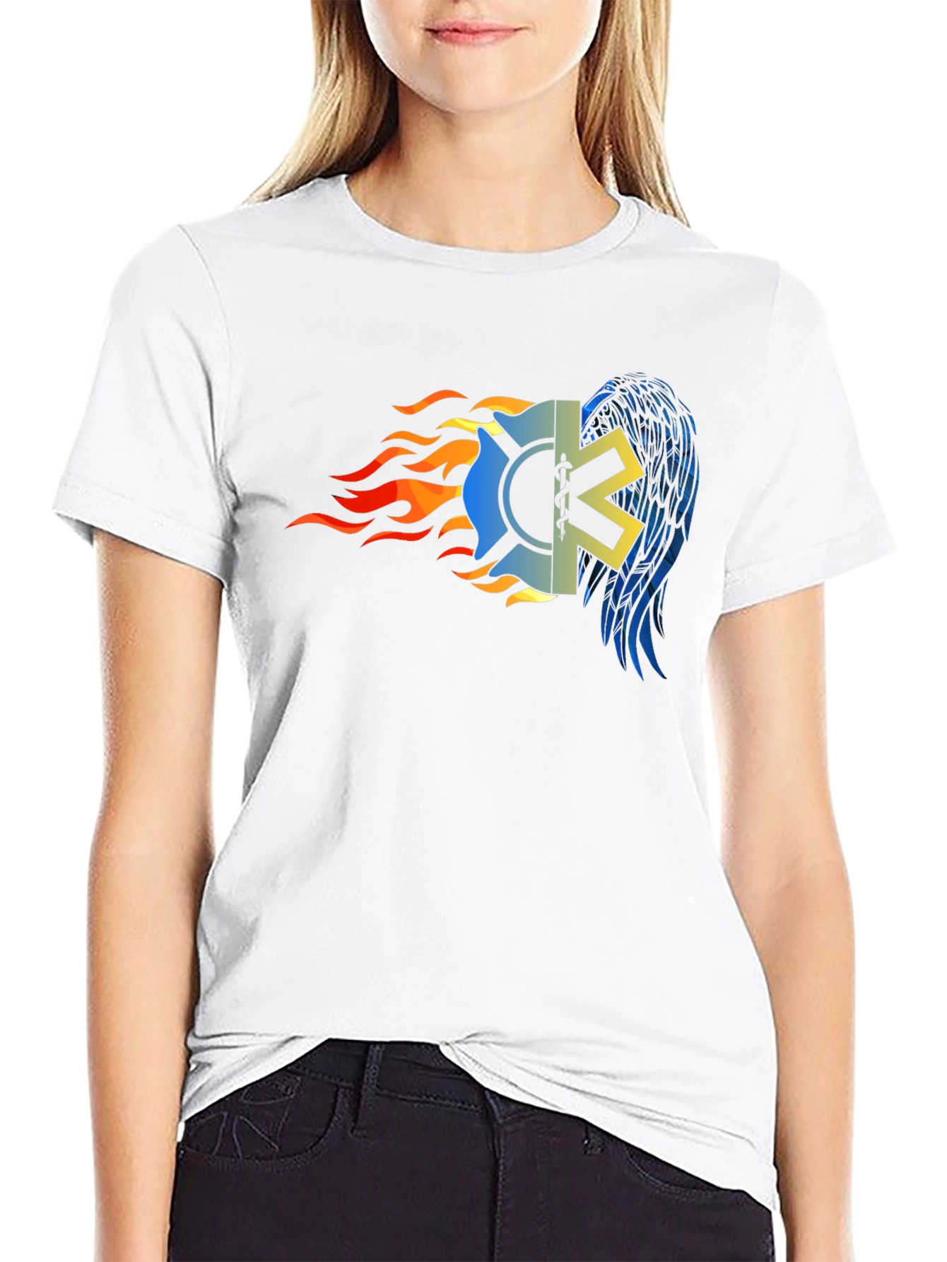 Firefighter EMT Star T-Shirt