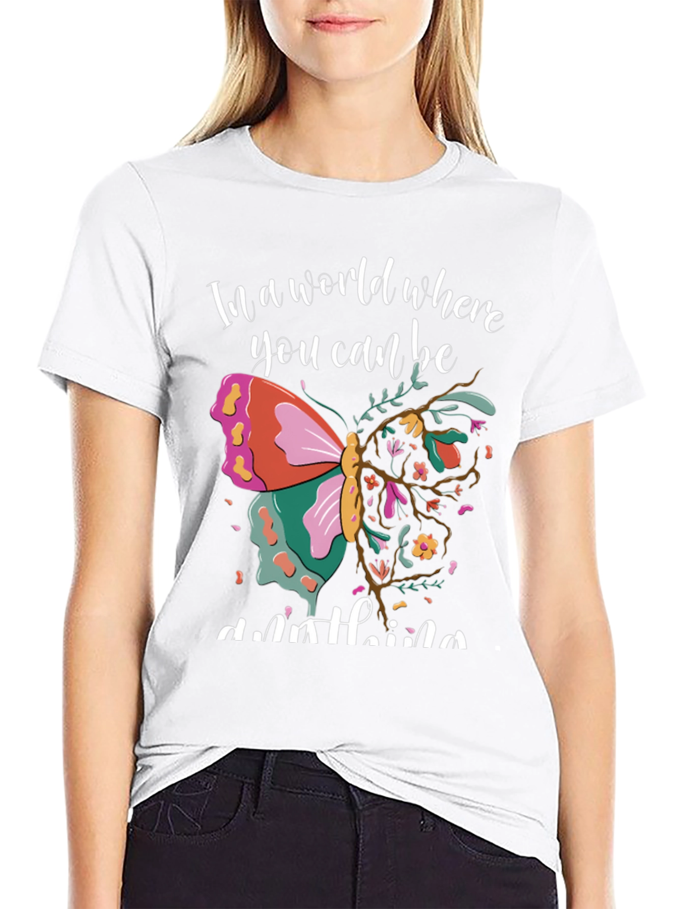 Butterfly Graphic T-Shirt - Be Anything!