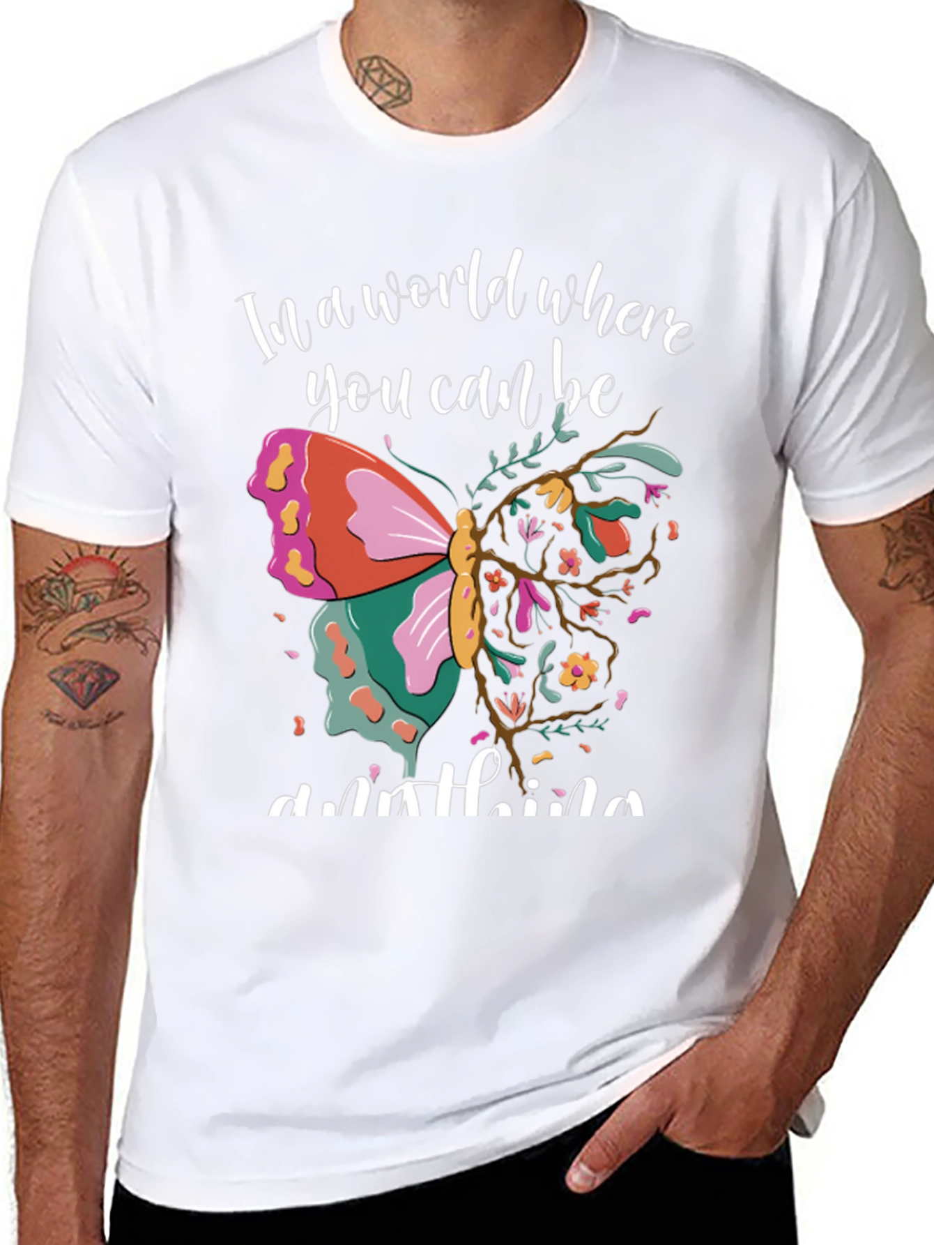Butterfly Graphic T-Shirt - Be Anything!