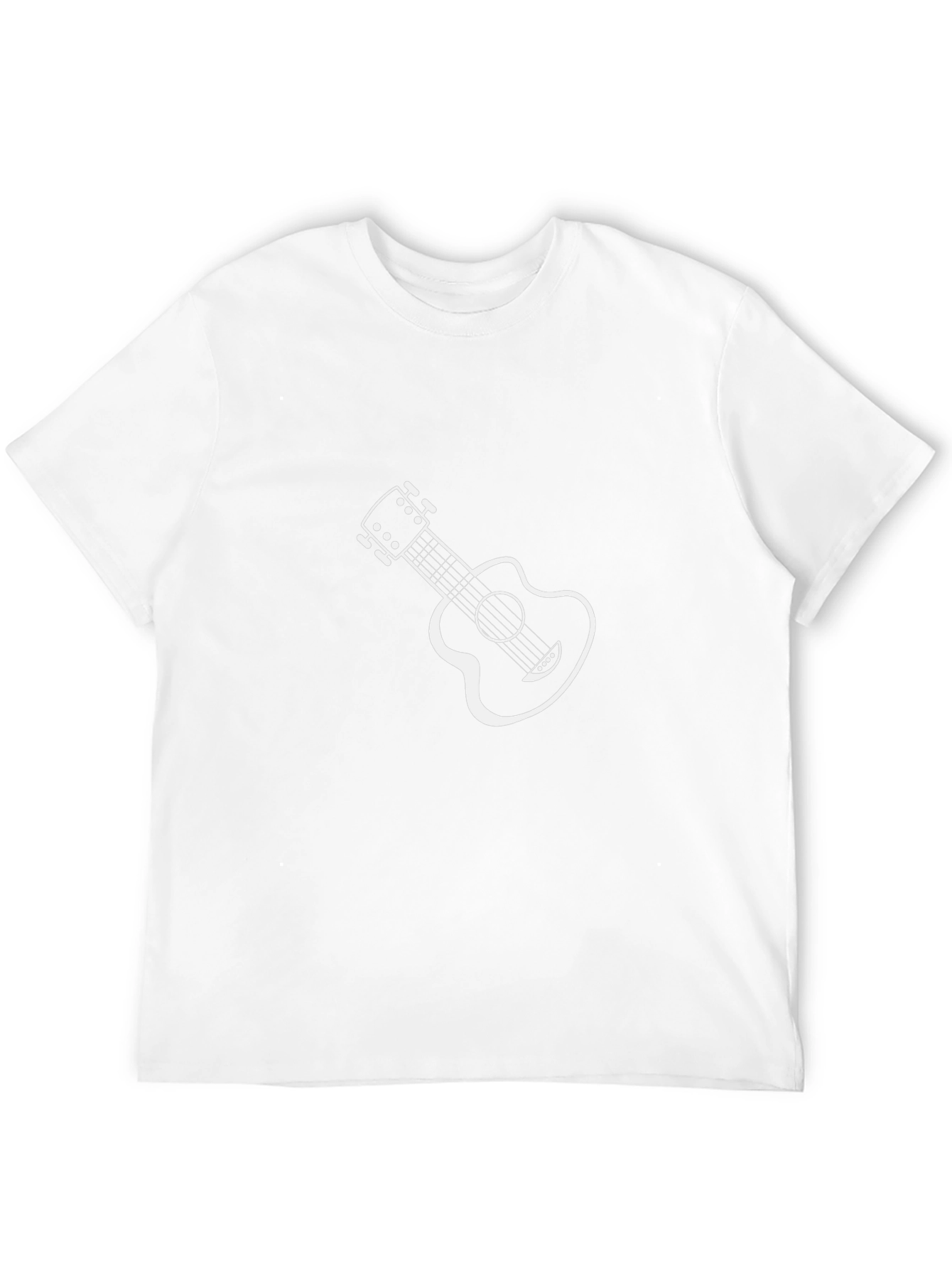 Cool Guitar Graphic Black Tee Shirt
