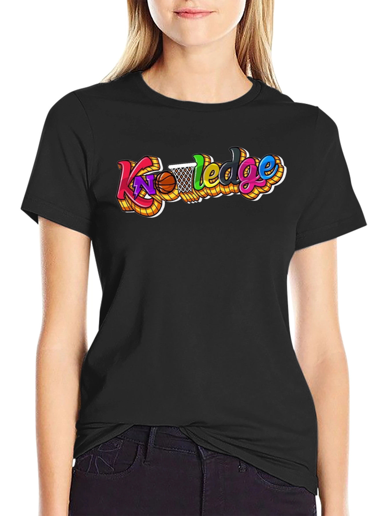 Knowledge Basketball Graphic T-Shirt