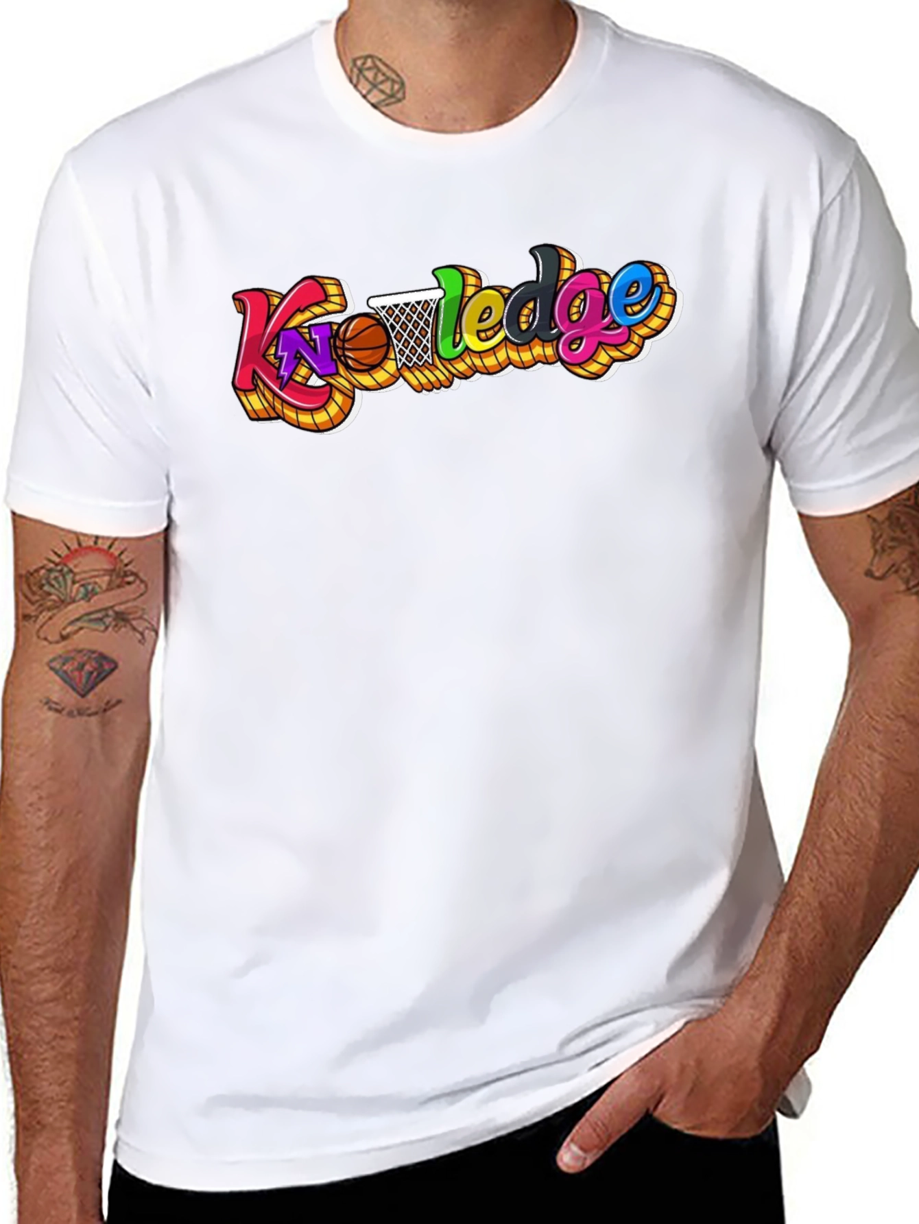 Knowledge Basketball Graphic T-Shirt
