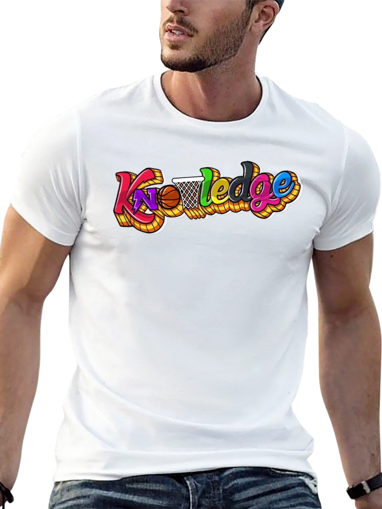 Knowledge Basketball Graphic T-Shirt