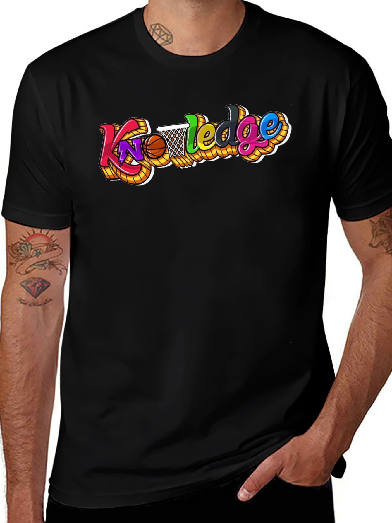 Knowledge Basketball Graphic T-Shirt