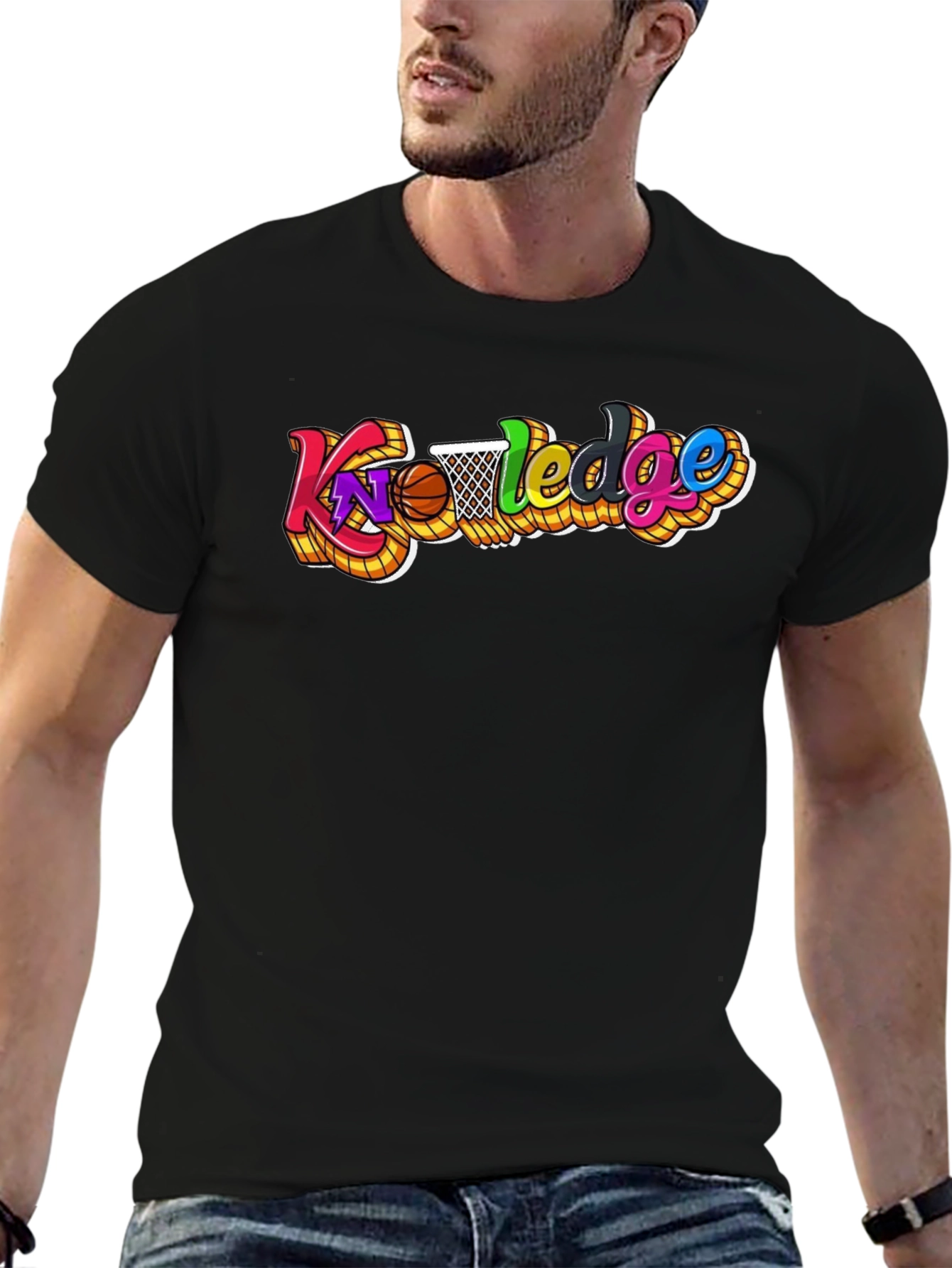 Knowledge Basketball Graphic T-Shirt