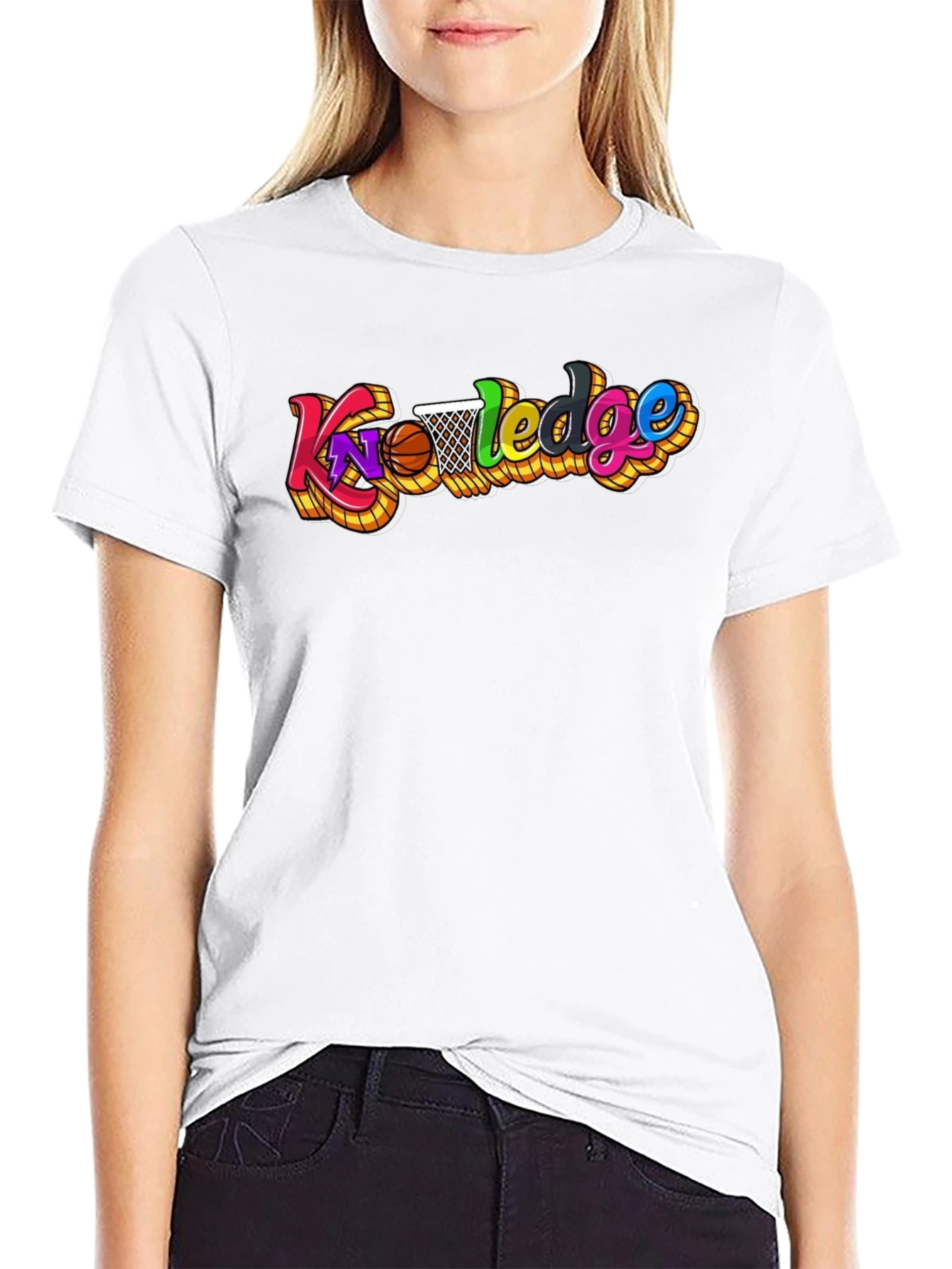 Knowledge Basketball Graphic T-Shirt