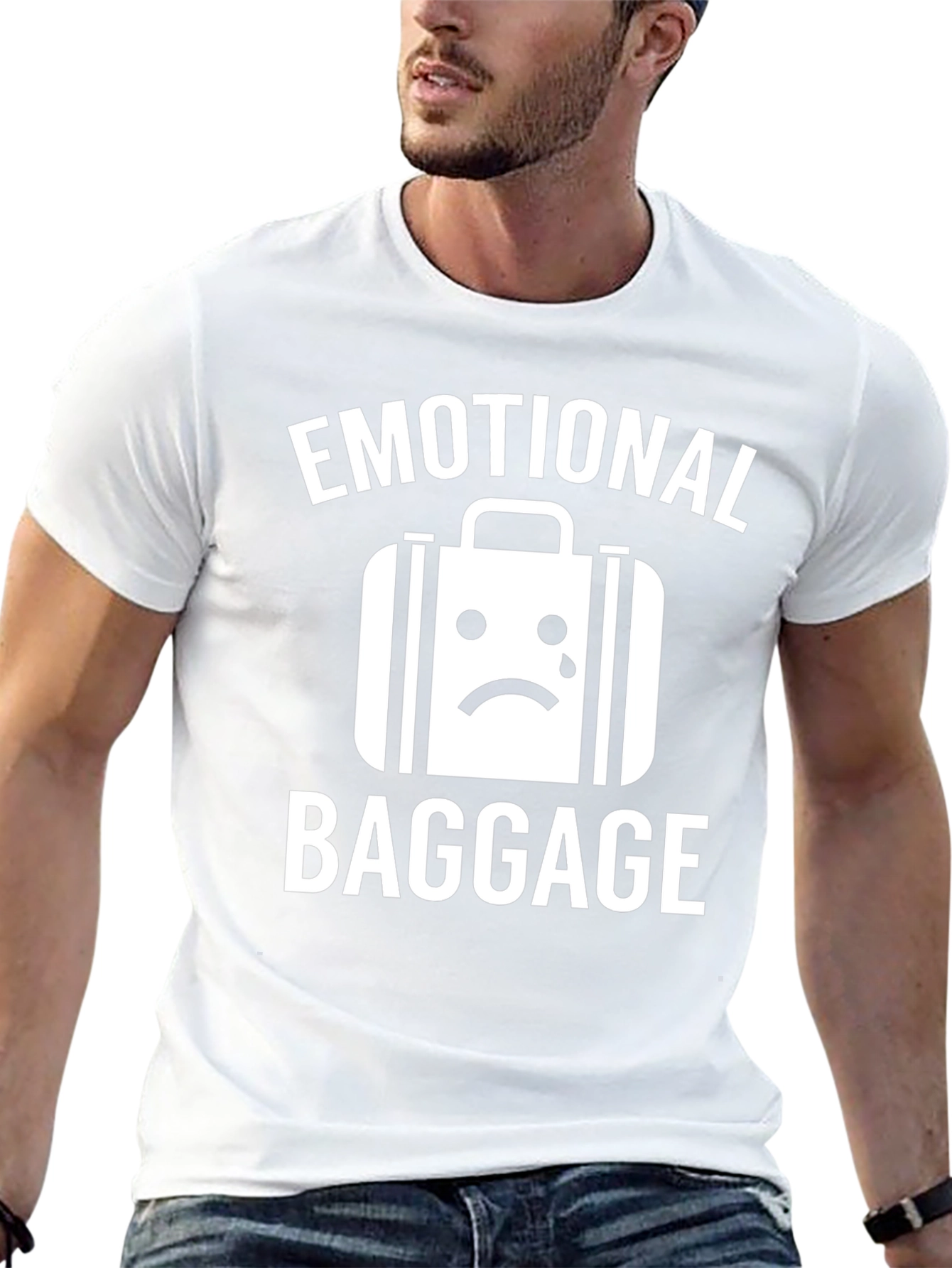 Emotional Baggage Graphic T-Shirt - Black